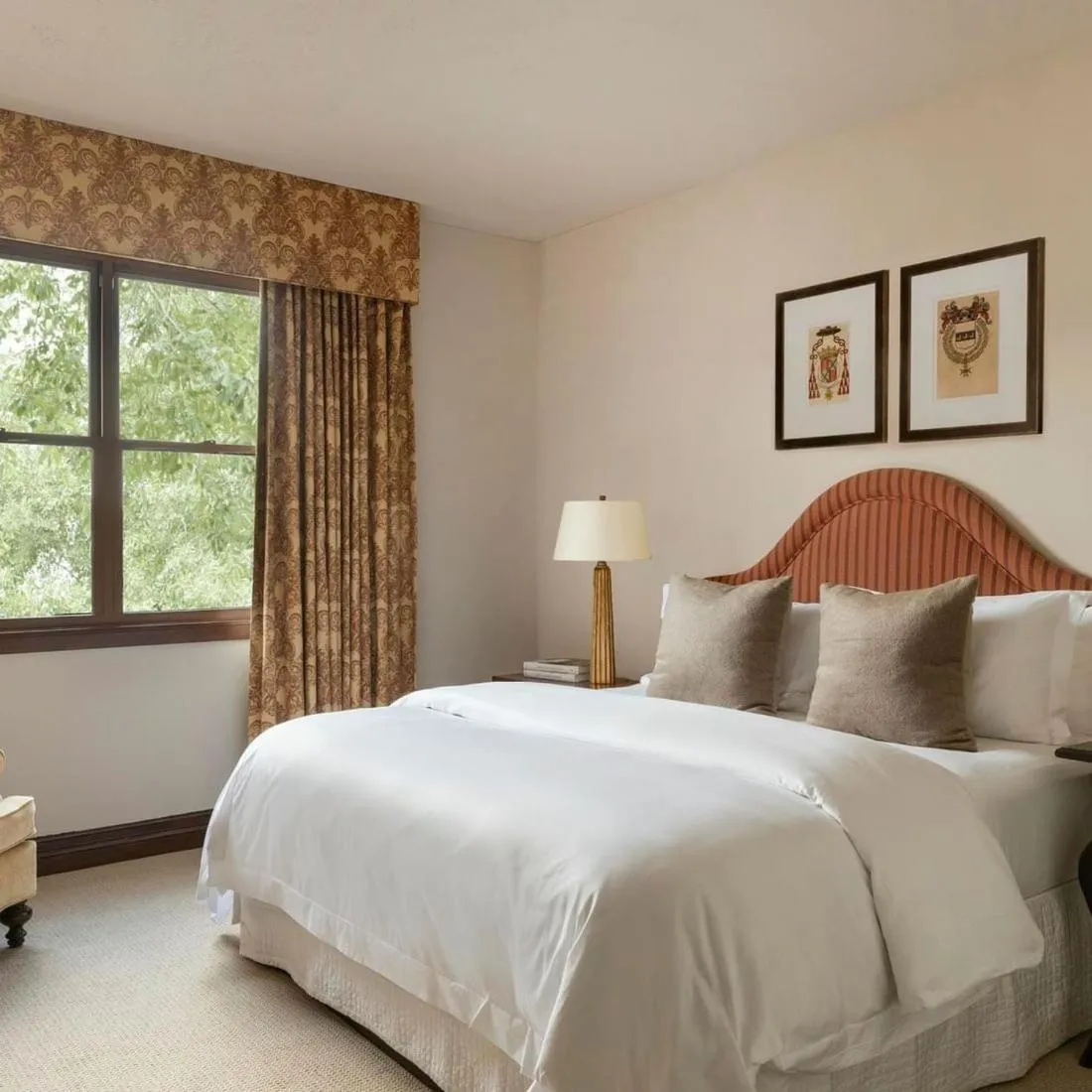 Bed in Hotel Granduca Houston