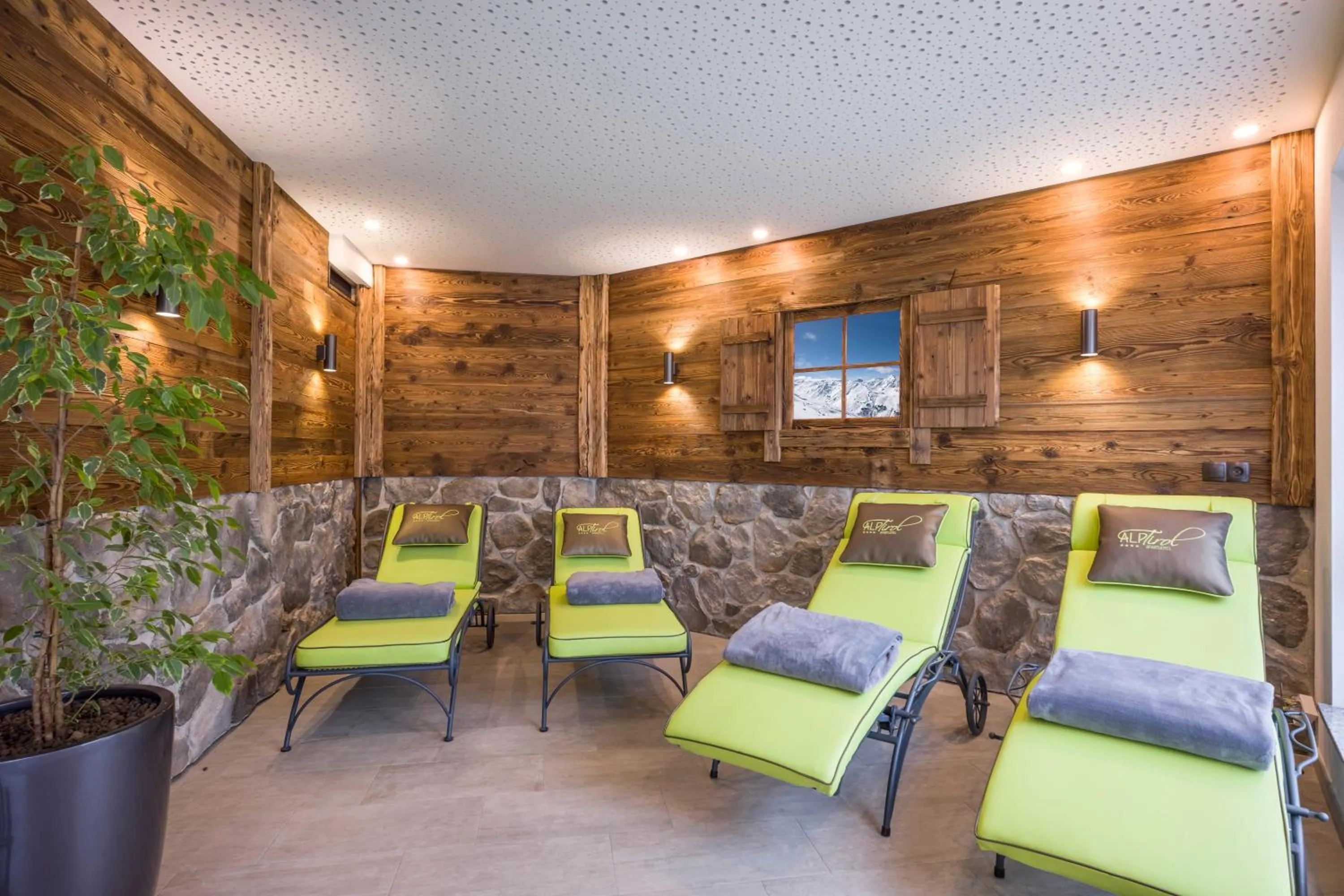 Sauna in Aparthotel AlpTirol