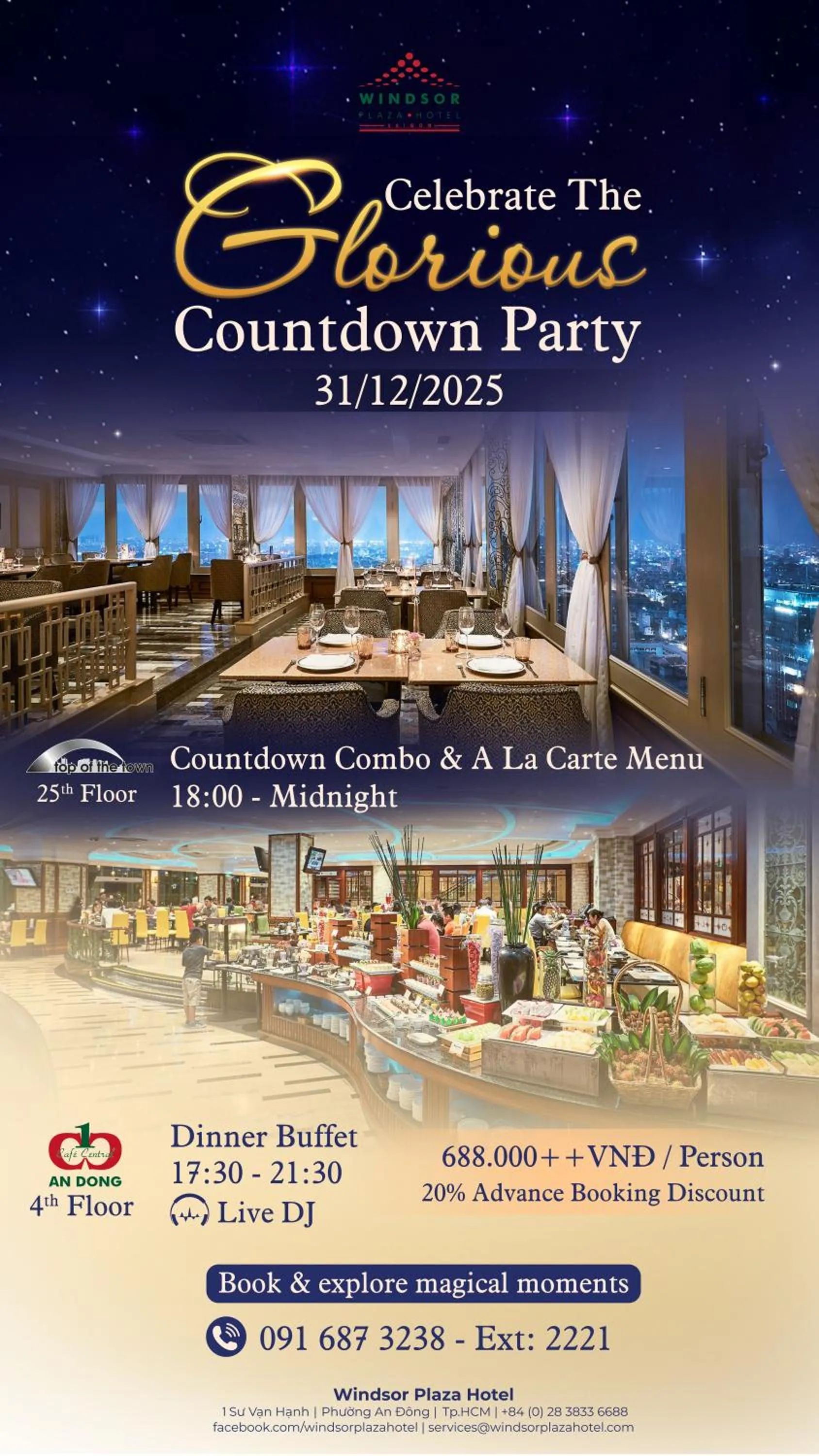 Restaurant/places to eat in Windsor Plaza Hotel