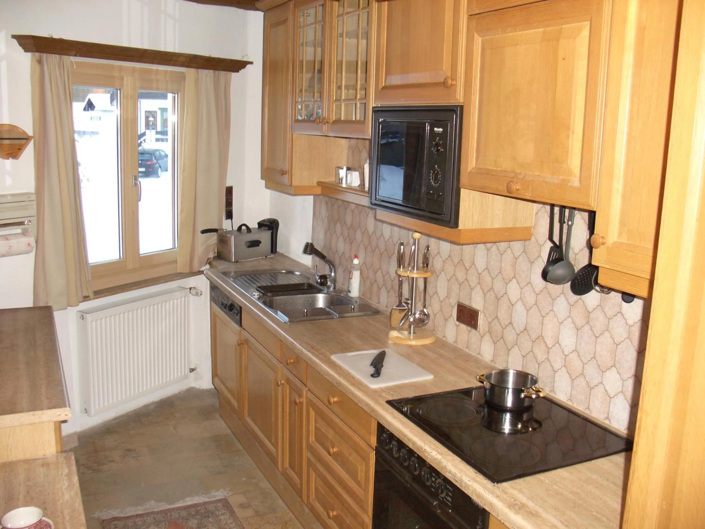 Kitchen or kitchenette in Hotel Stülzis