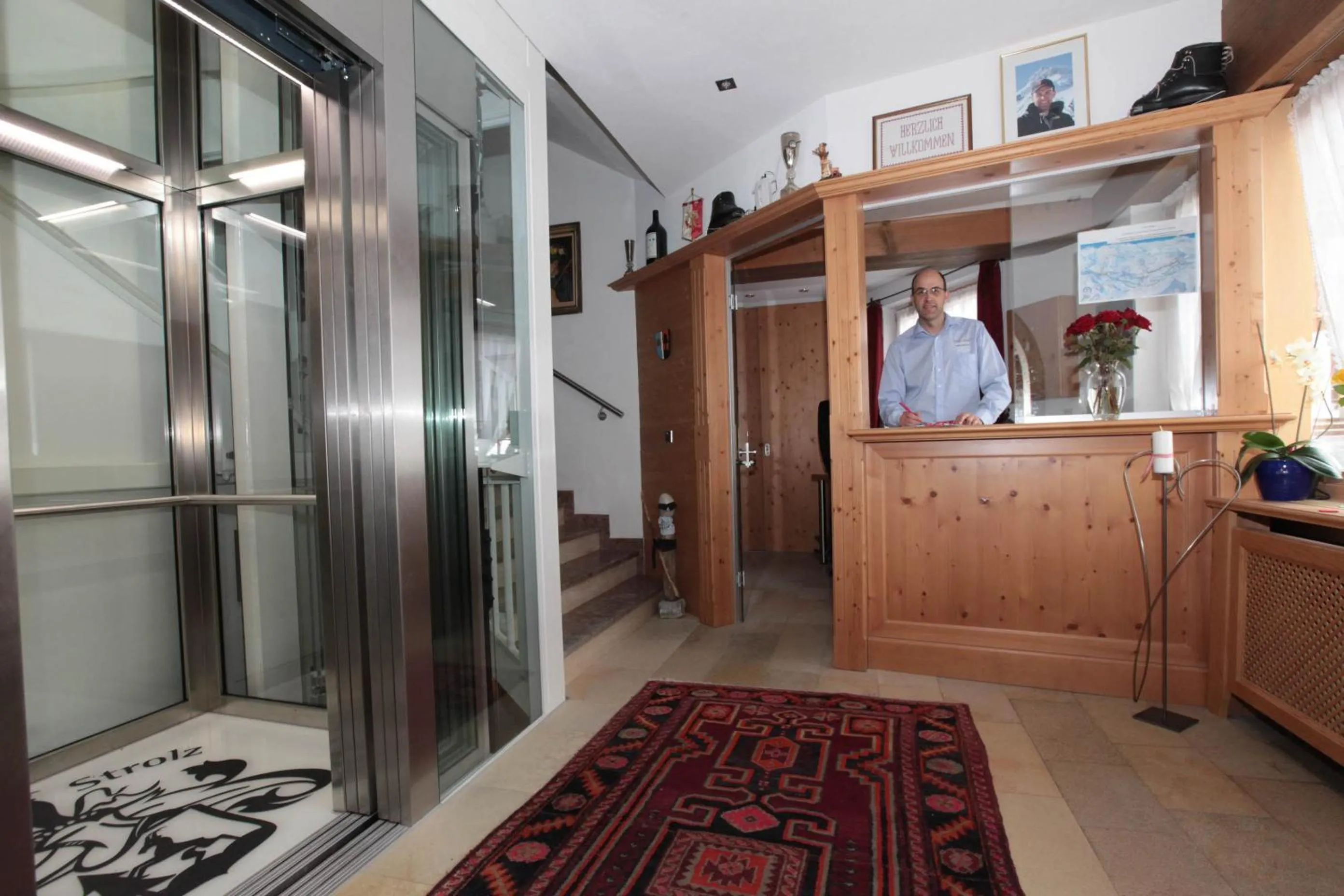 Lobby or reception in Hotel Stülzis