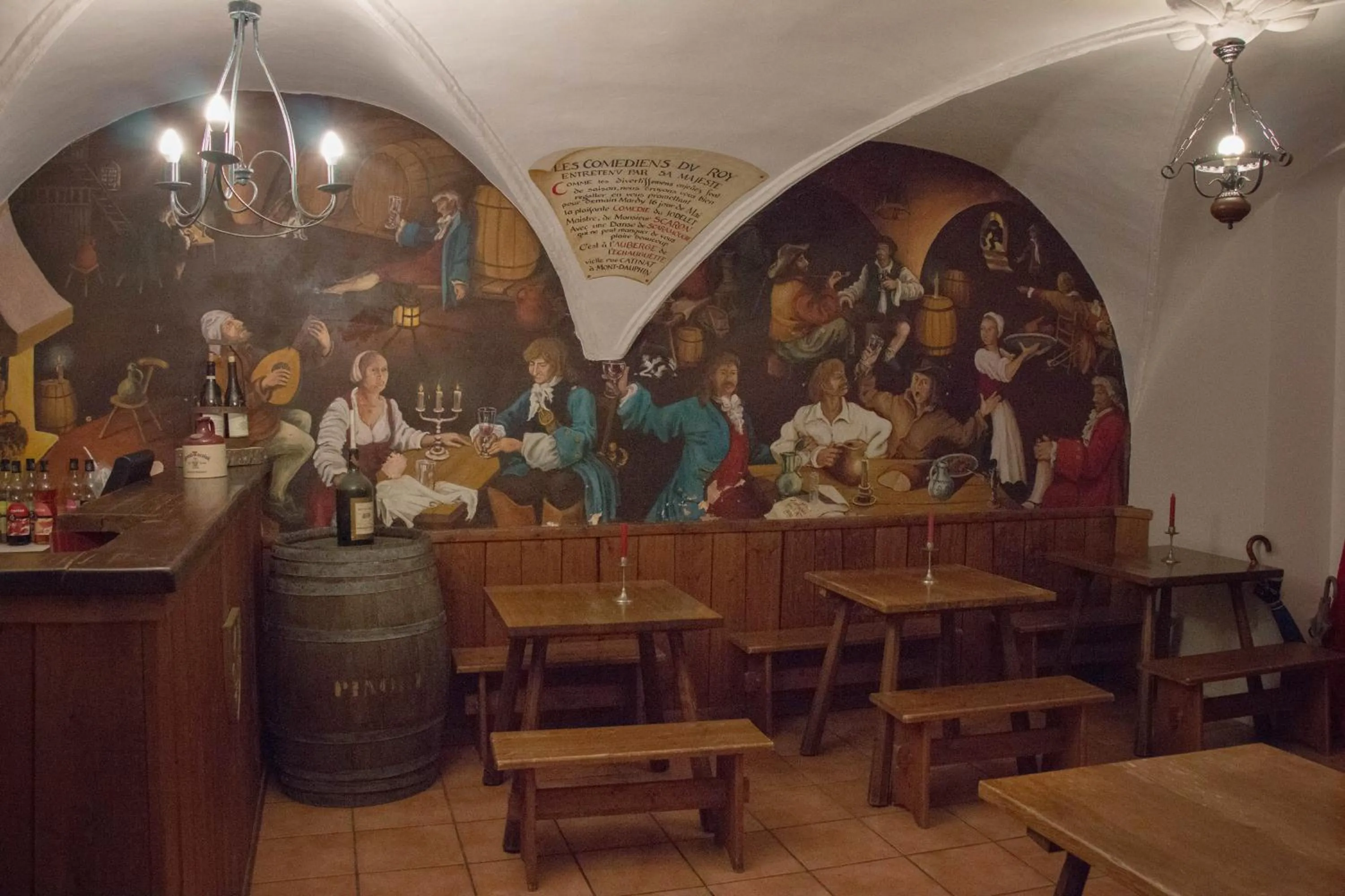 Lounge or bar in Auberge de L'Echauguette