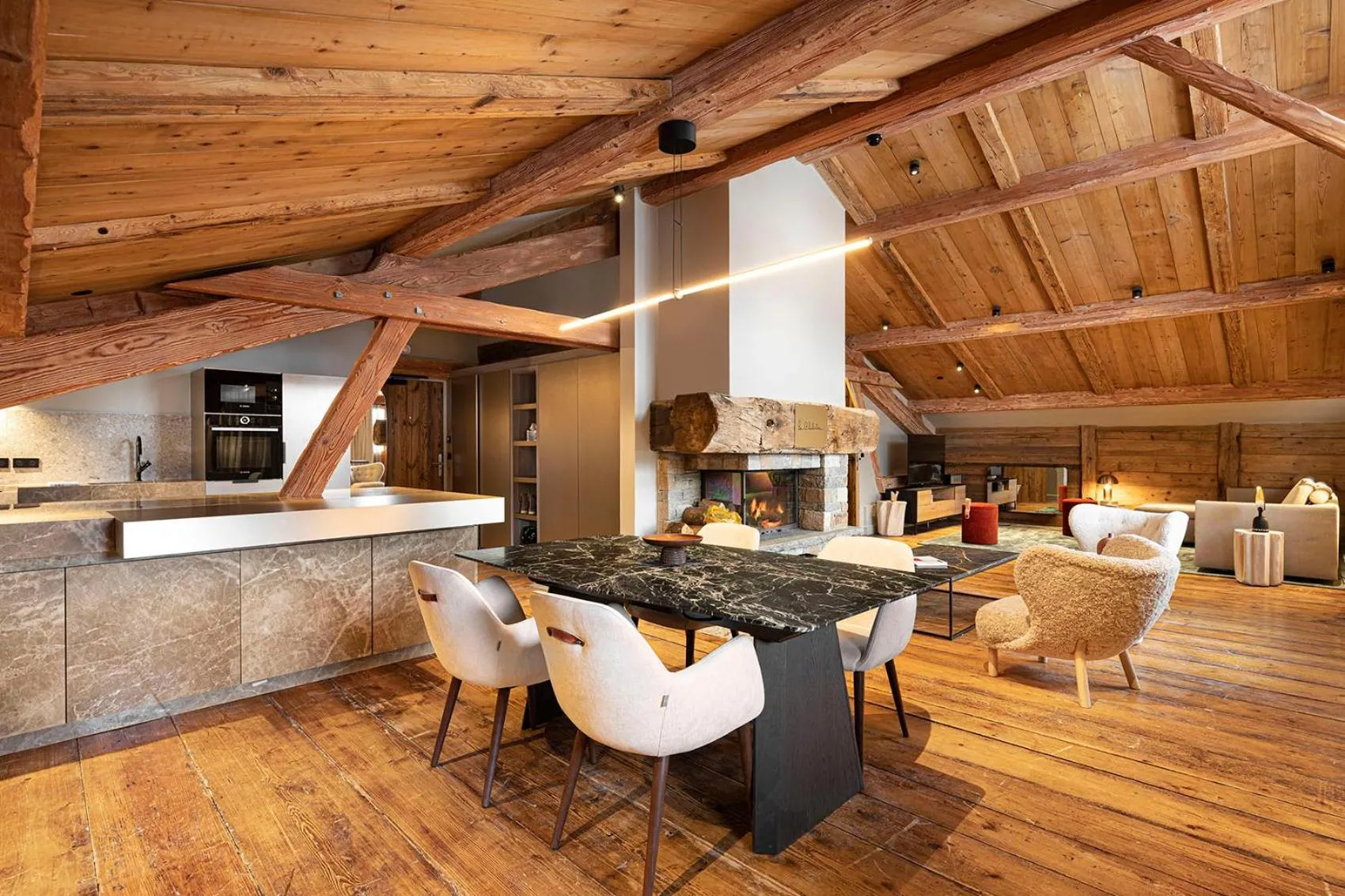 Seating area in Hotel Le Chabichou