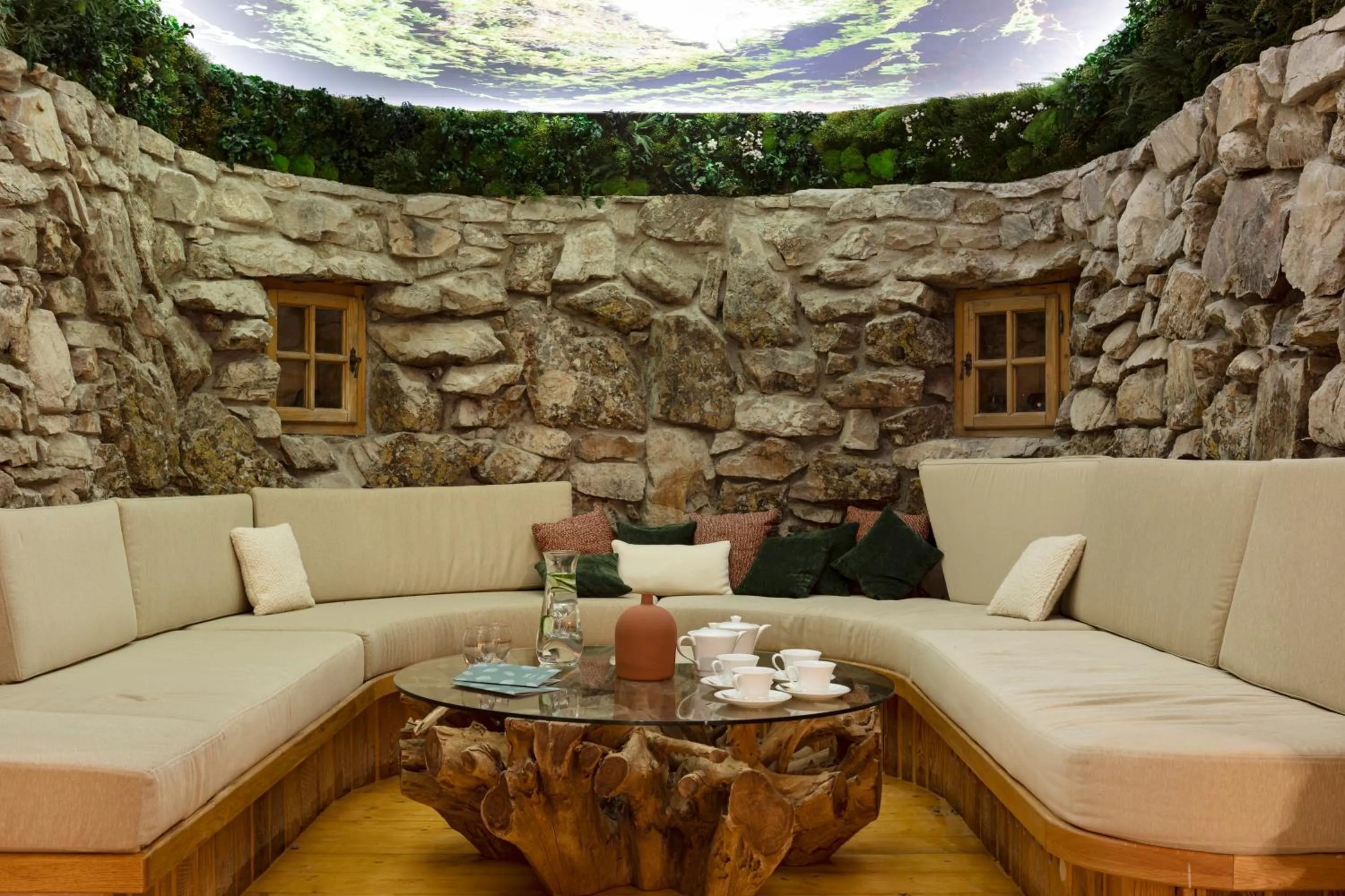 Lobby or reception in Hotel Le Chabichou