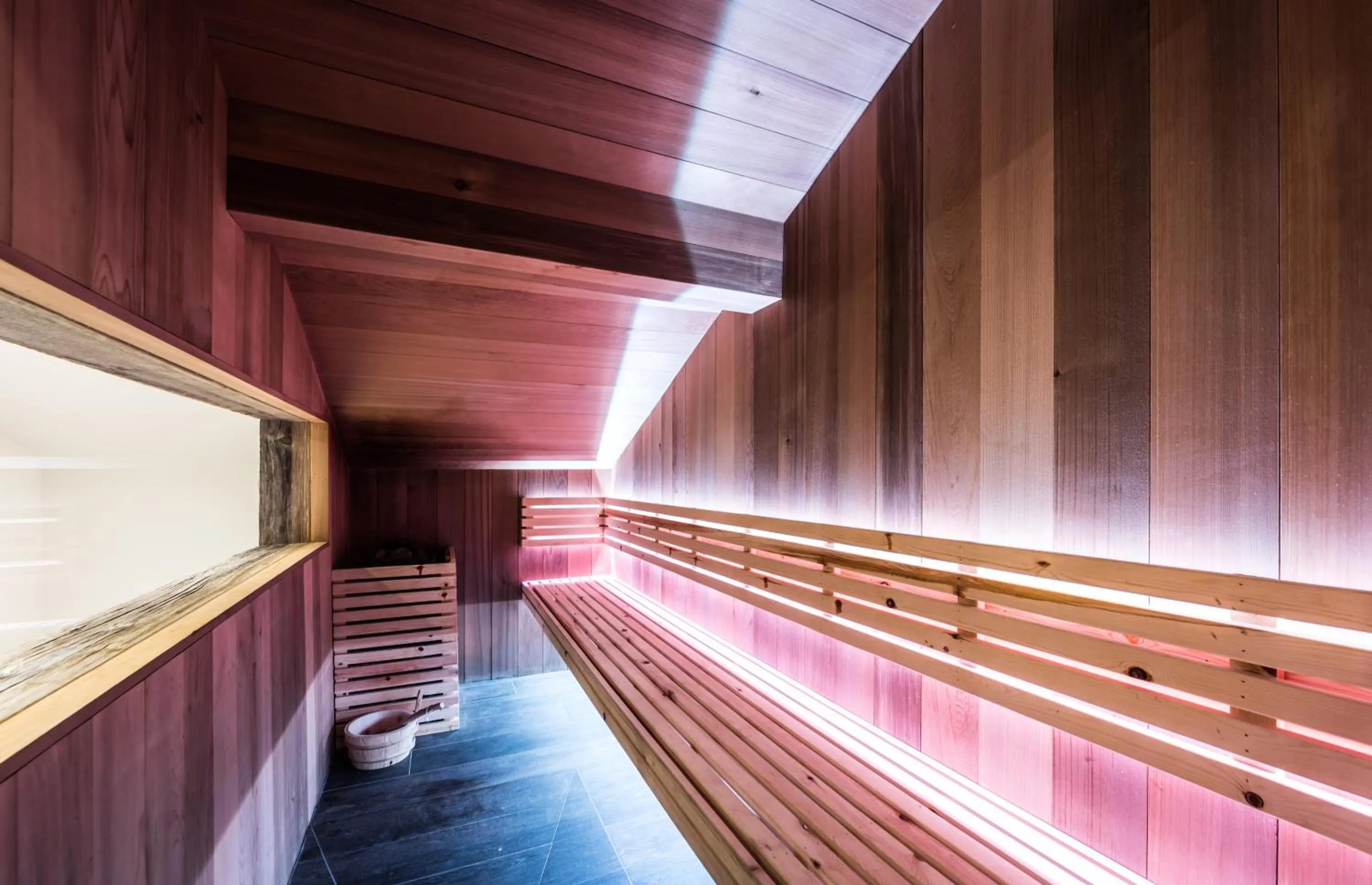 Steam room in Hotel Farinet