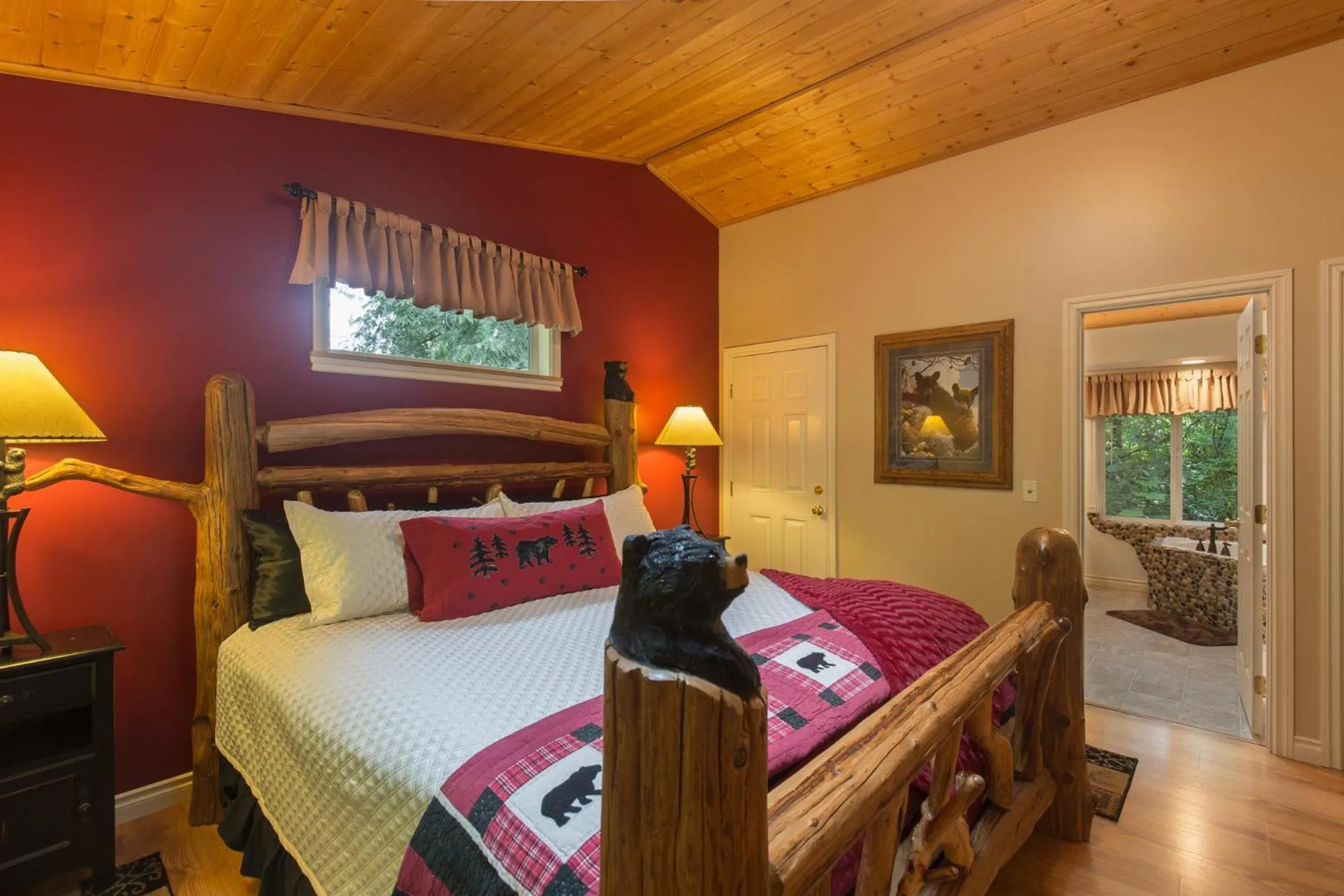 Bed in A Hidden Haven Cottages