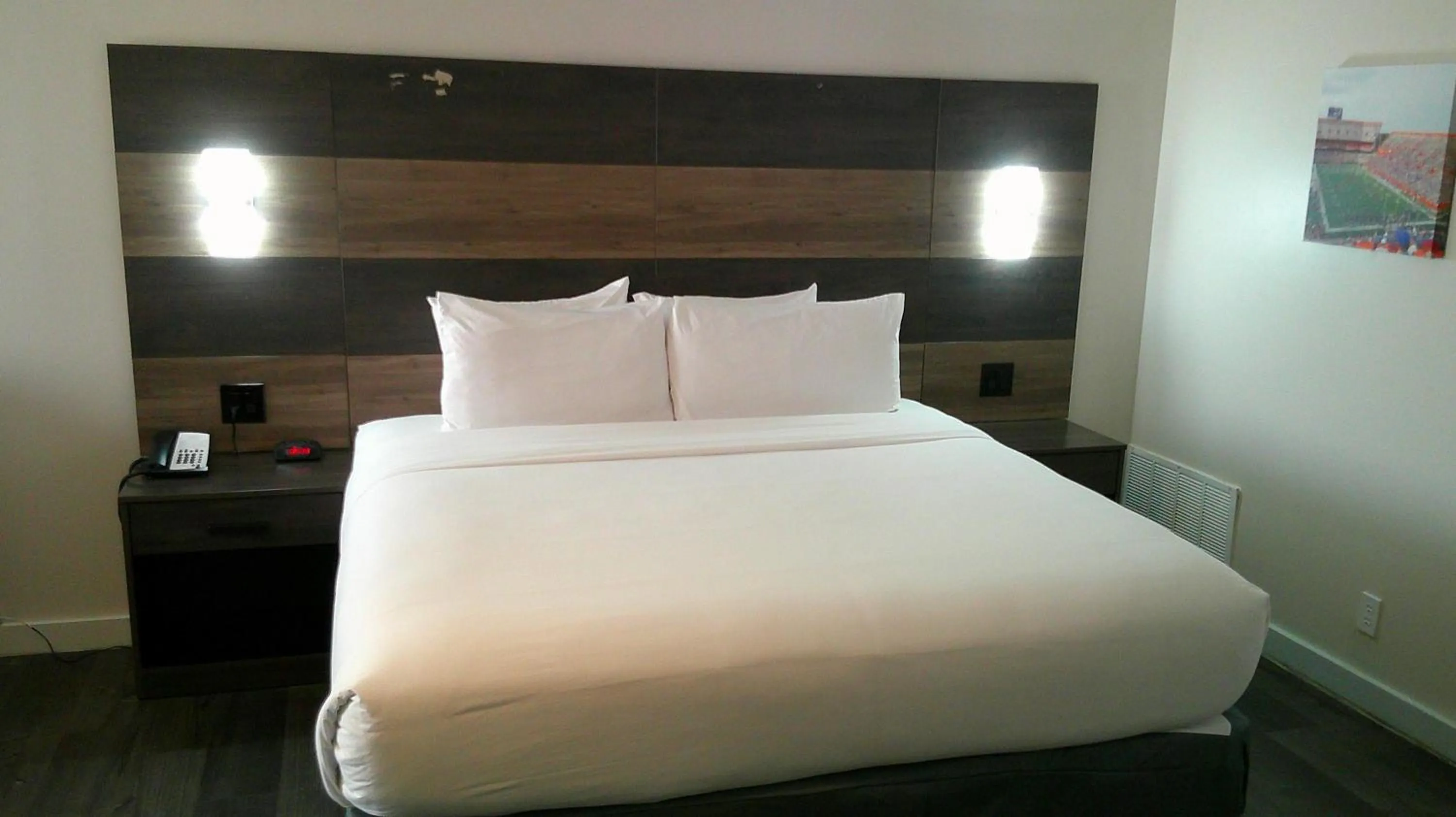 Bedroom, Bed in HOM Hotel Gainesville, SureStay Collection by Best Western