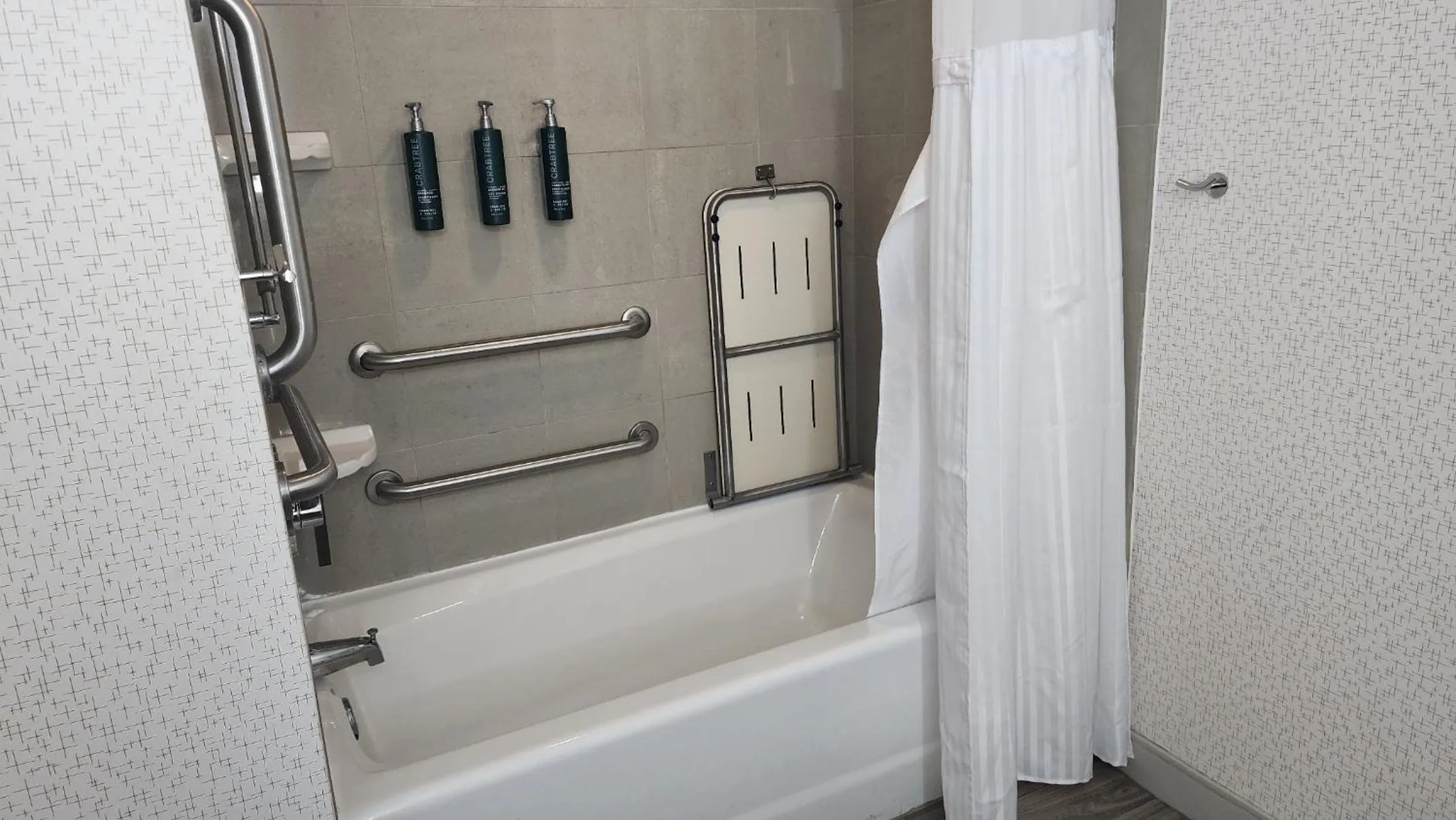 Bathroom in Hilton Durham near Duke University