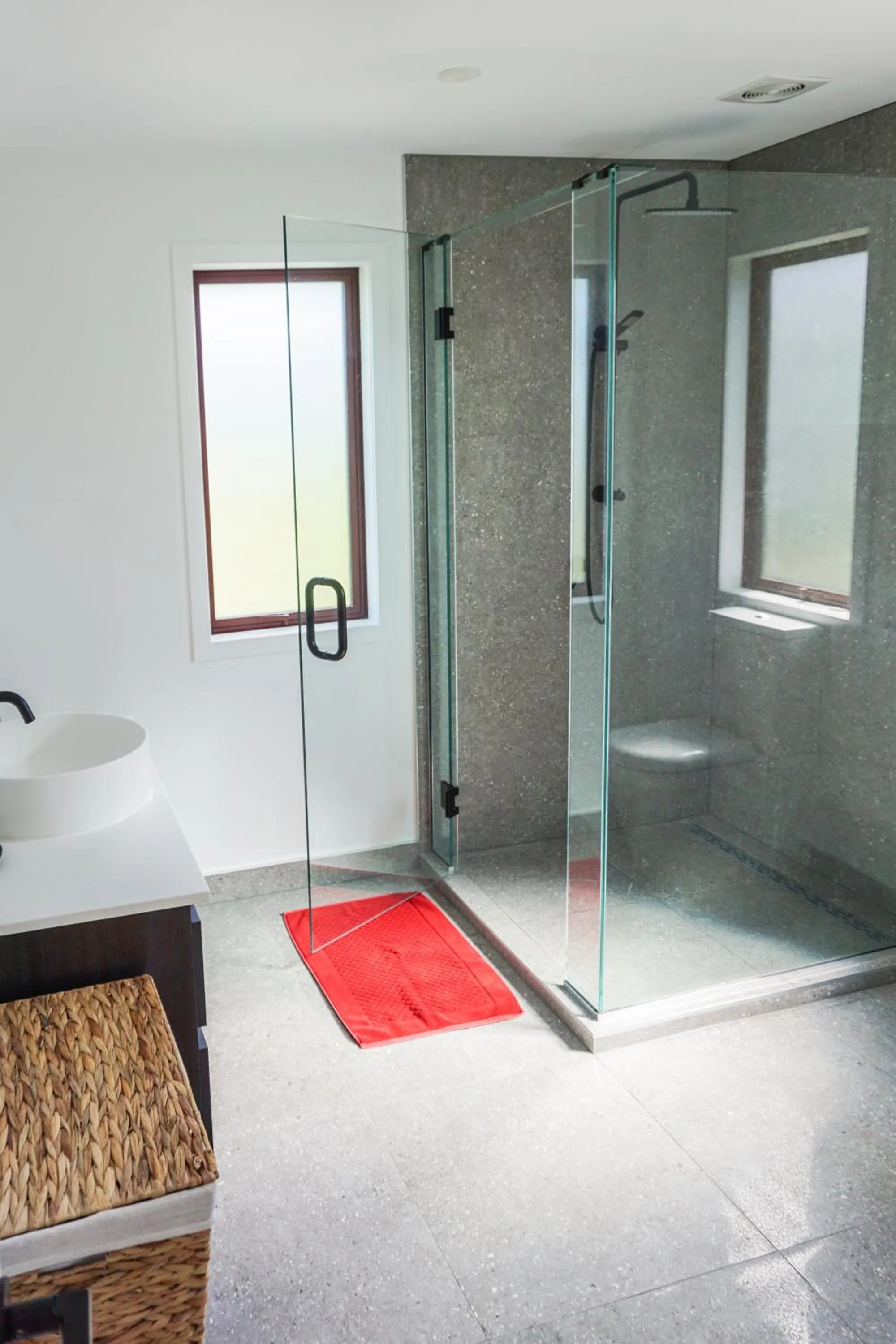 Shower in The Barn Cabins & Camp