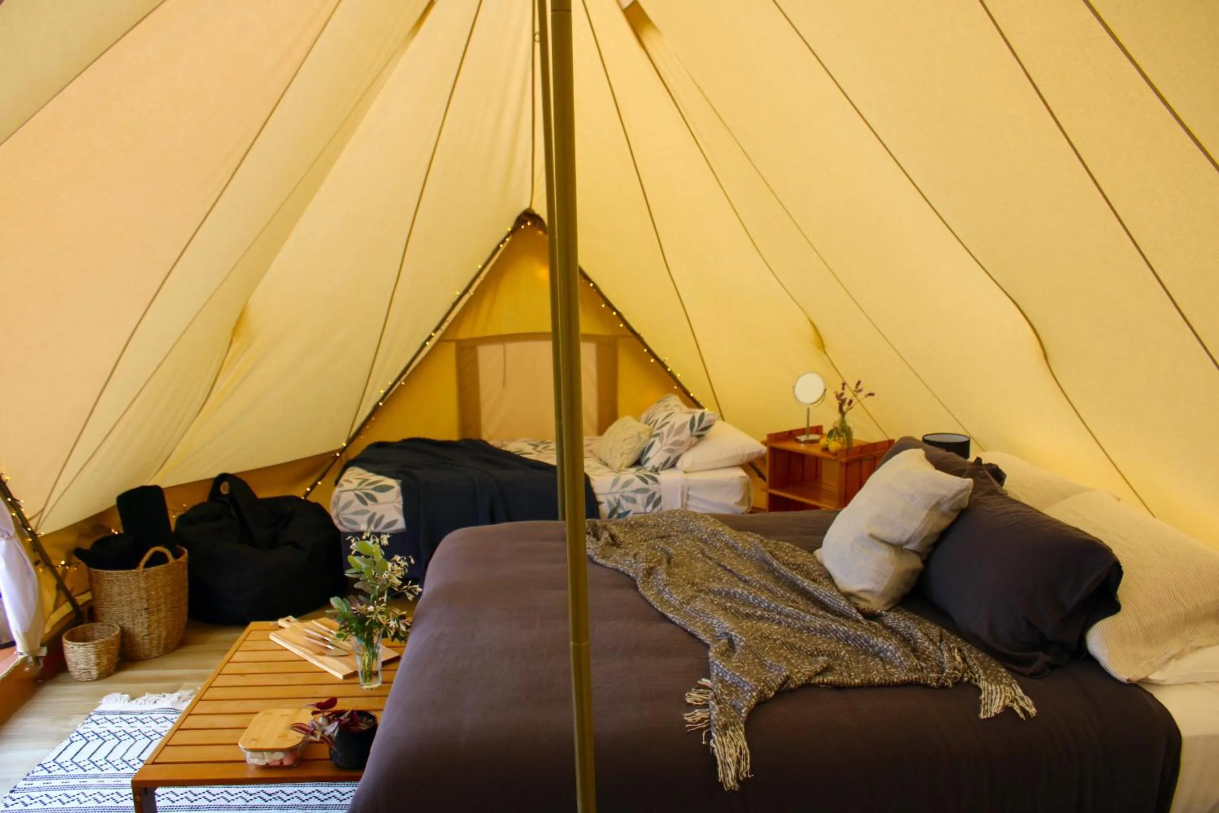 Photo of the whole room, Bed in The Barn Cabins & Camp