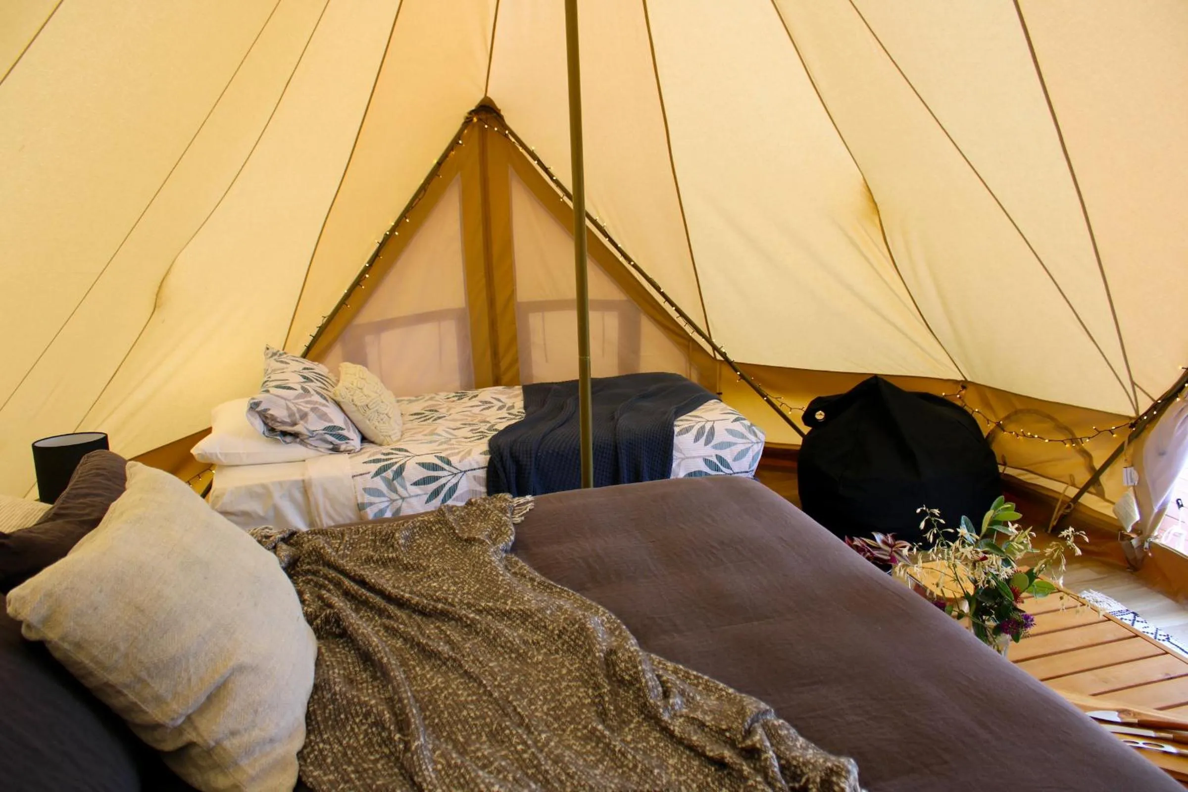 Photo of the whole room, Bed in The Barn Cabins & Camp
