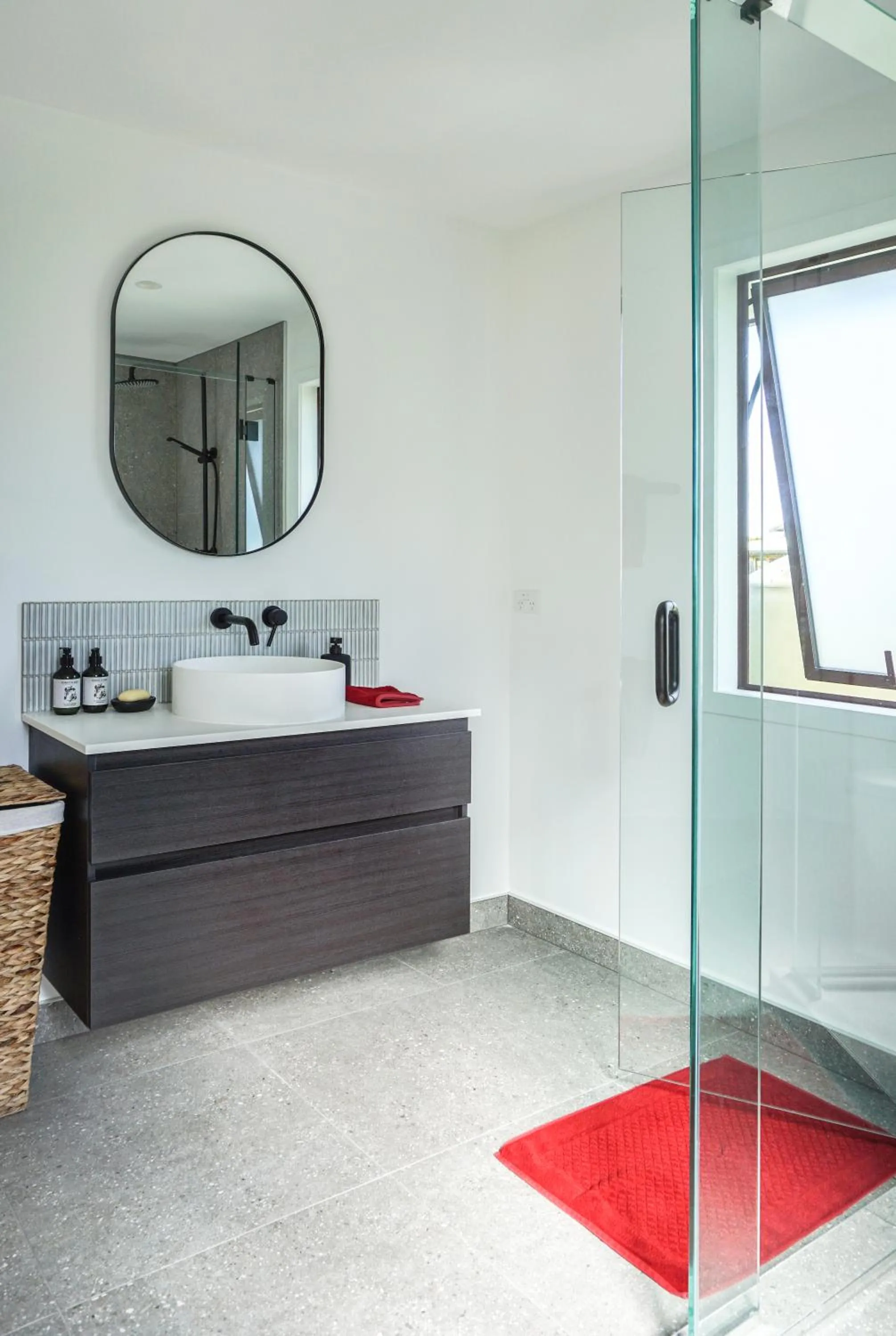 Bathroom in The Barn Cabins & Camp