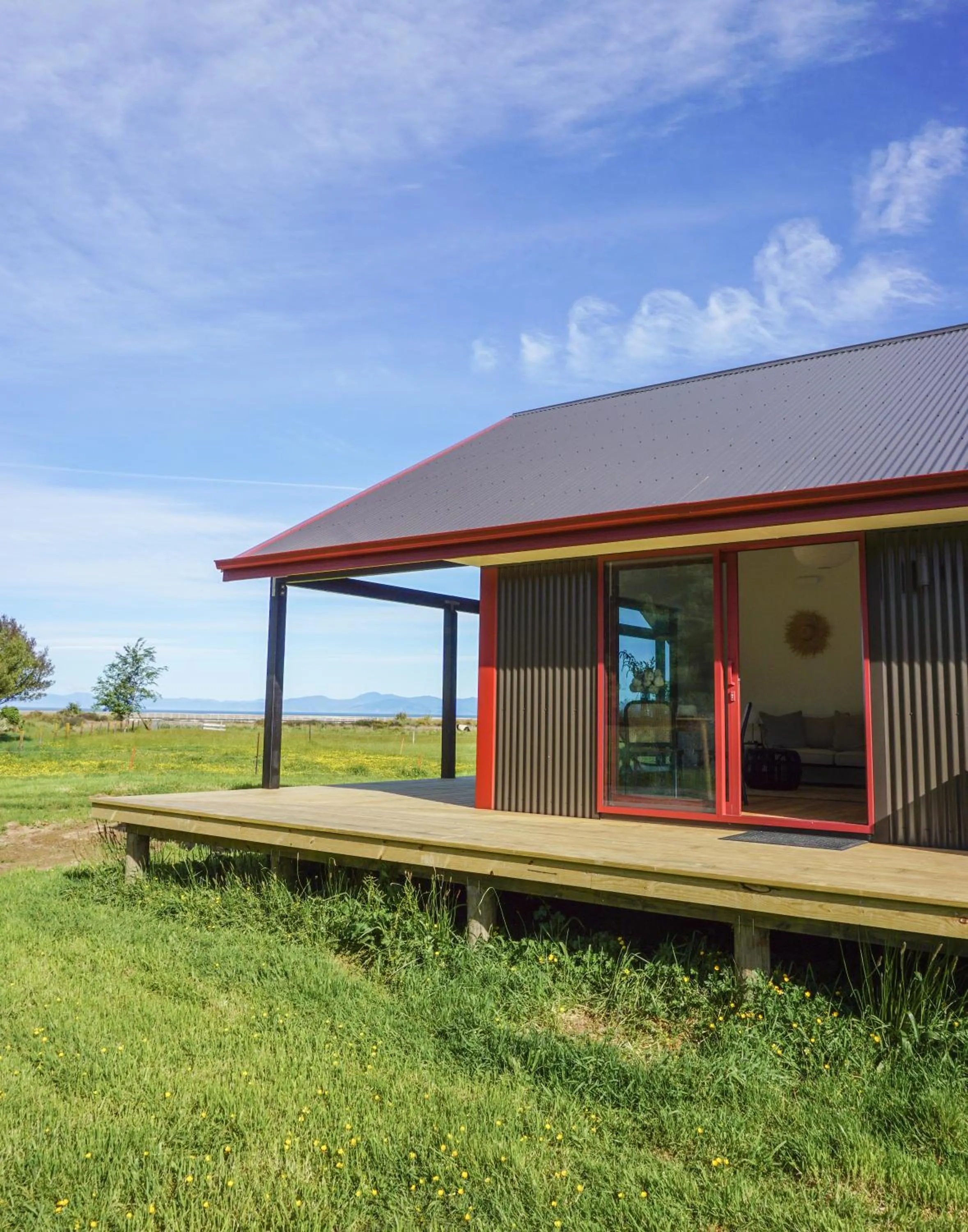 Patio in The Barn Cabins & Camp