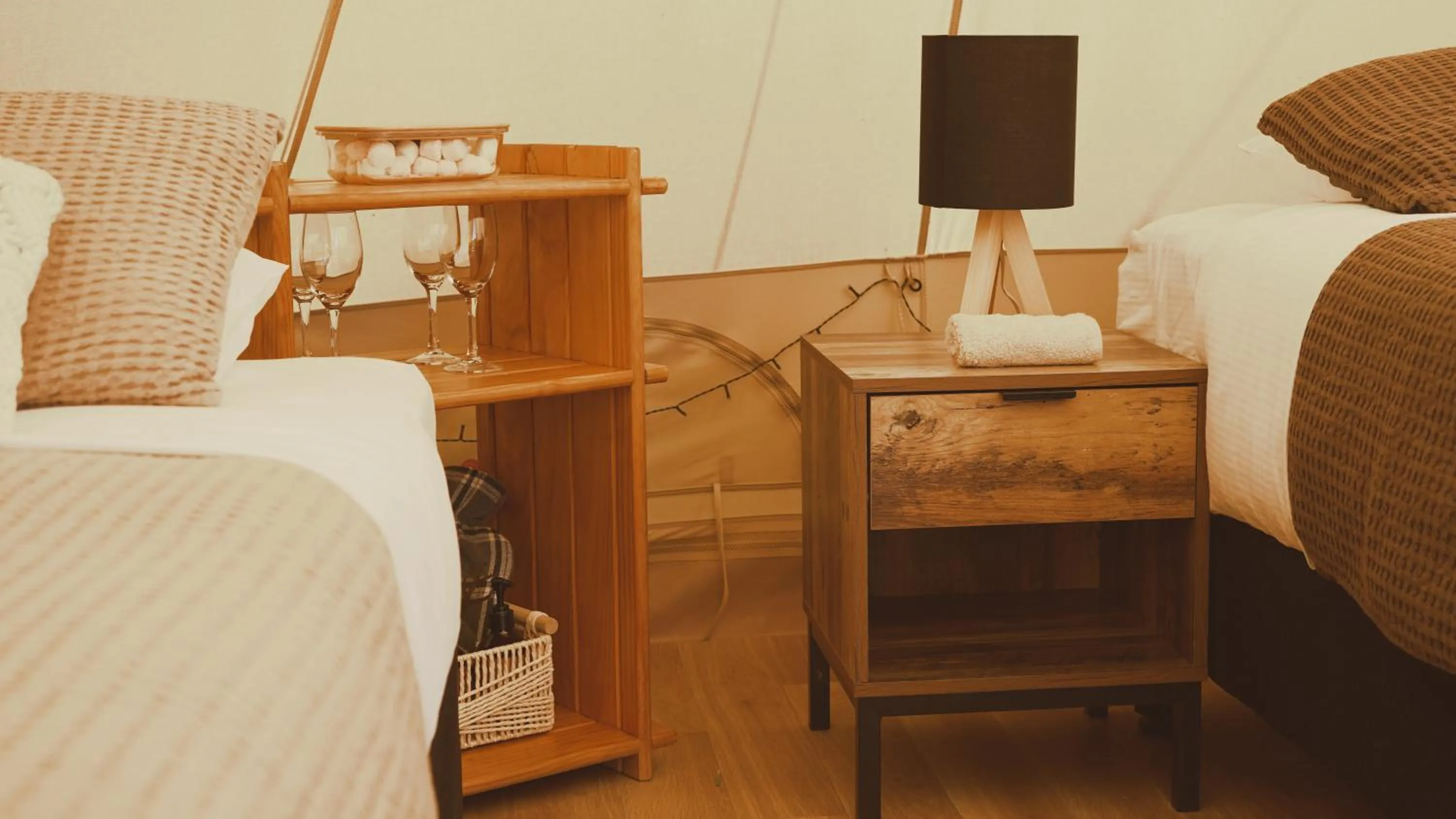 Bedroom, Bed in The Barn Cabins & Camp