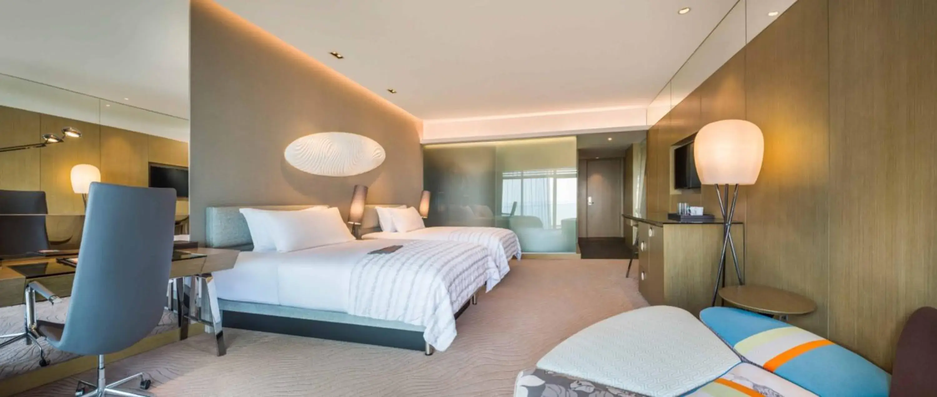 Double Beds Seaview Room, Guest room, 2 Doubles, Ocean view, Balcony in Le Meridien Qingdao West Coast Double Beds Seaview Room, Guest room, 2 Doubles, Ocean view, Balcony in Le Meridien Qingdao West Coast