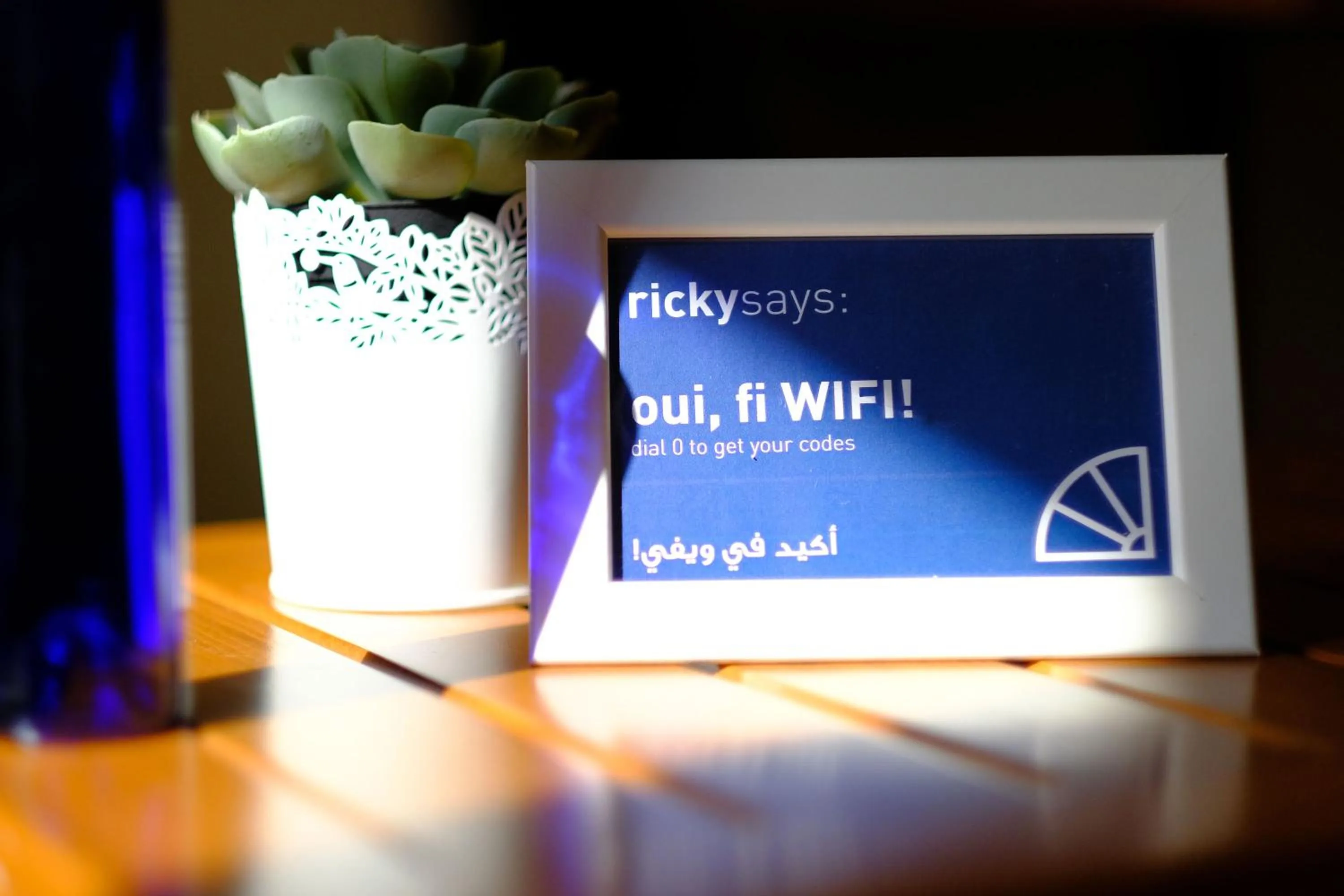 Logo/Certificate/Sign in Hotel Wakim