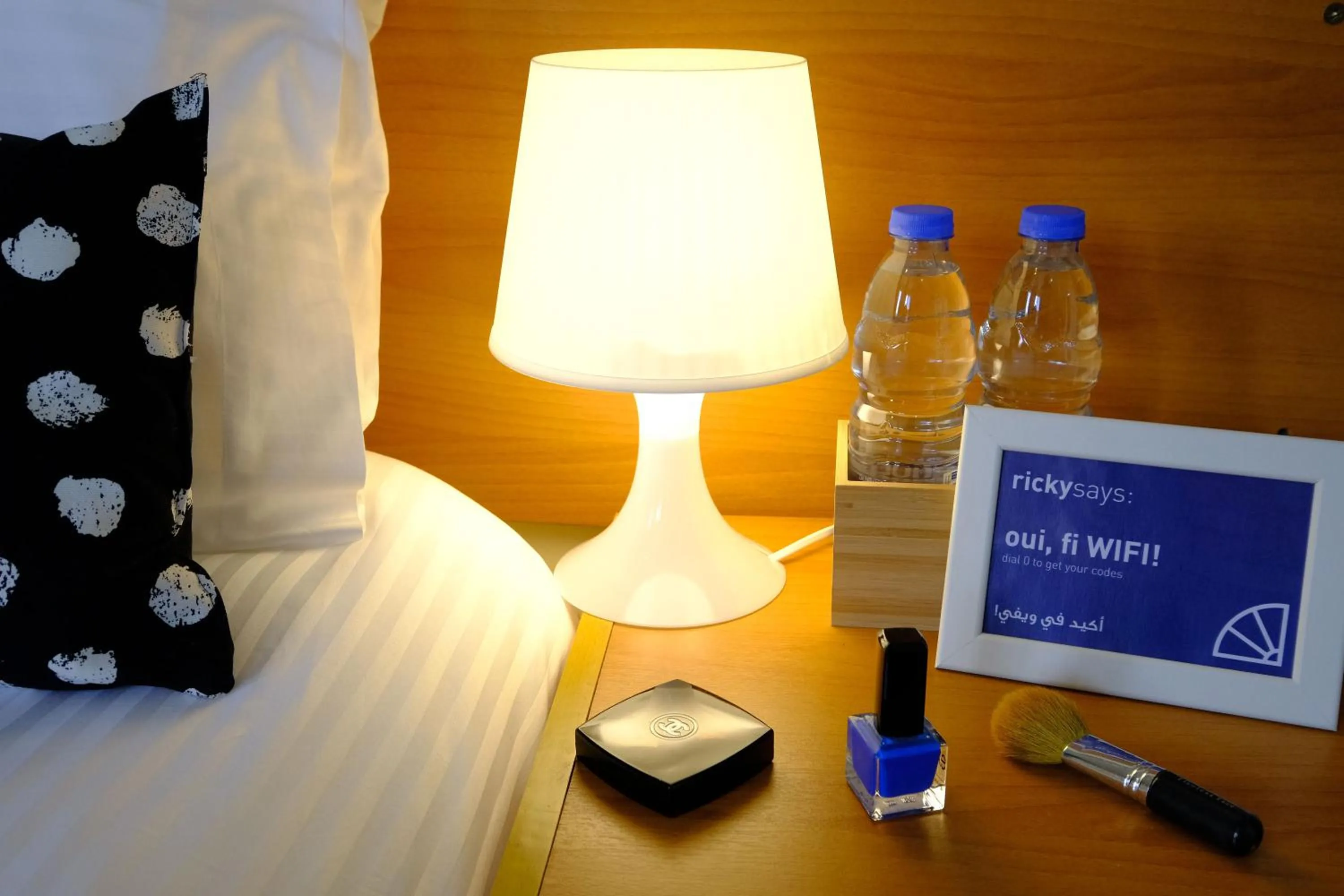 Decorative detail, Bed in Hotel Wakim