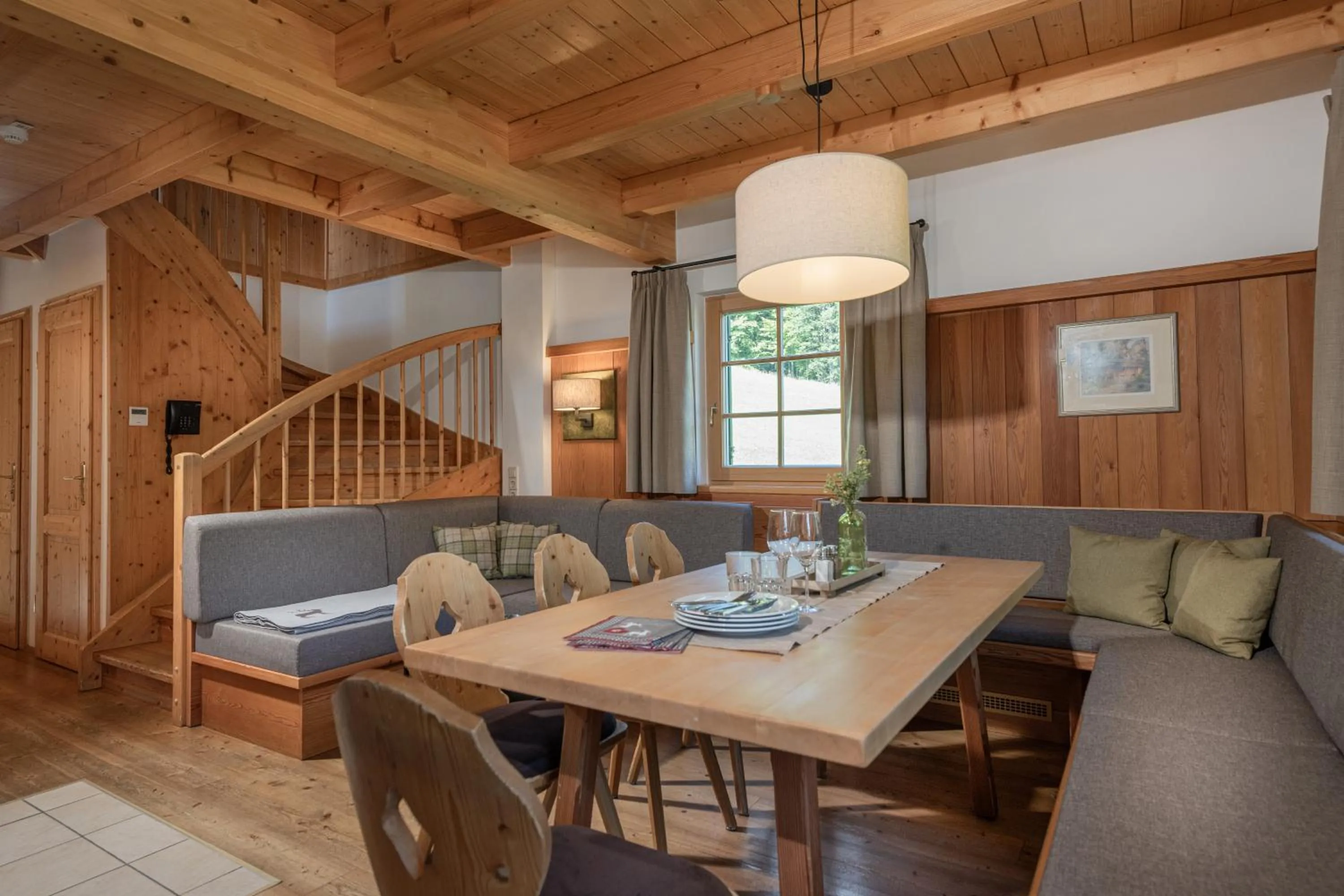 Living room in AlpenParks Hagan Lodge Altaussee