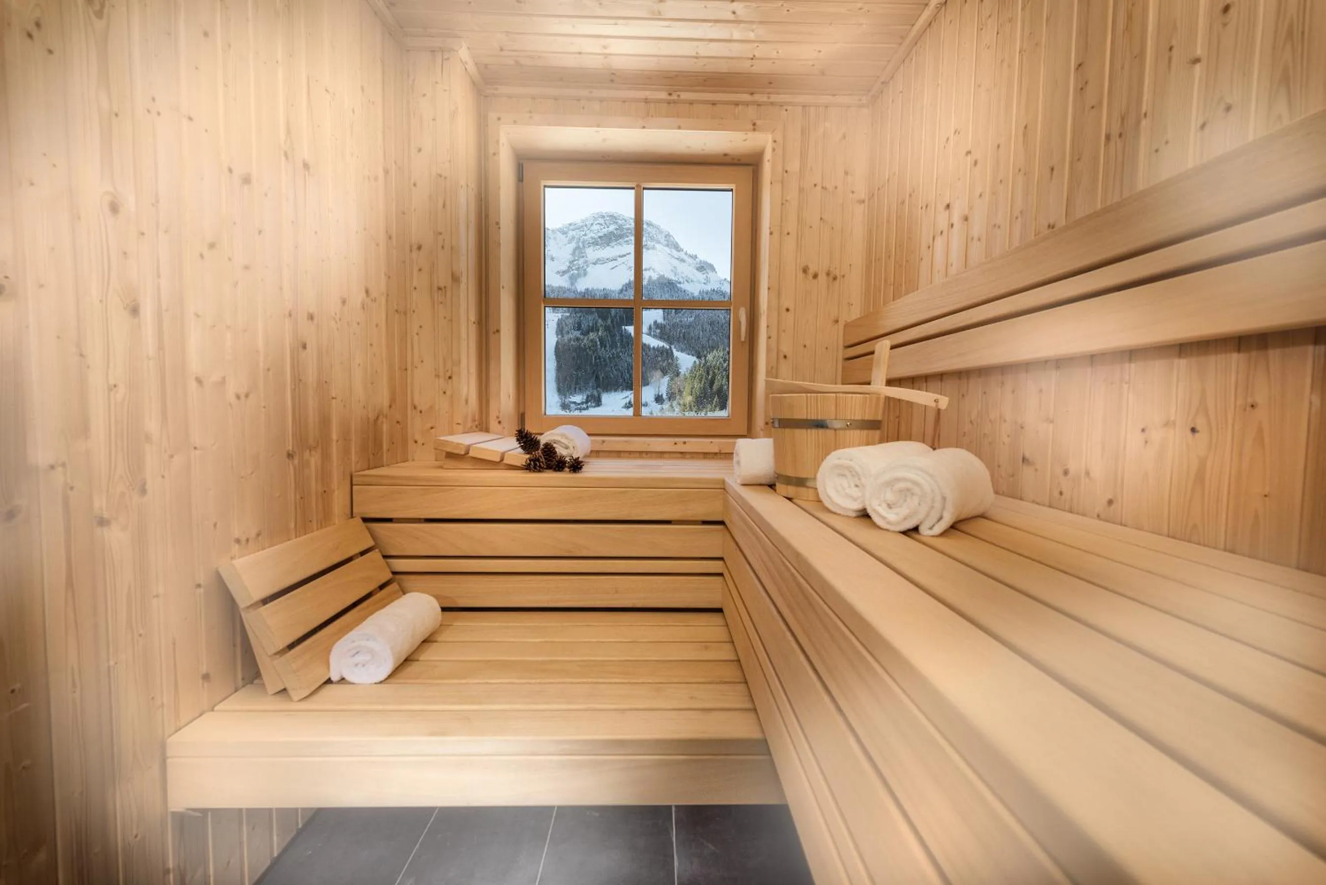 Sauna in AlpenParks Hagan Lodge Altaussee
