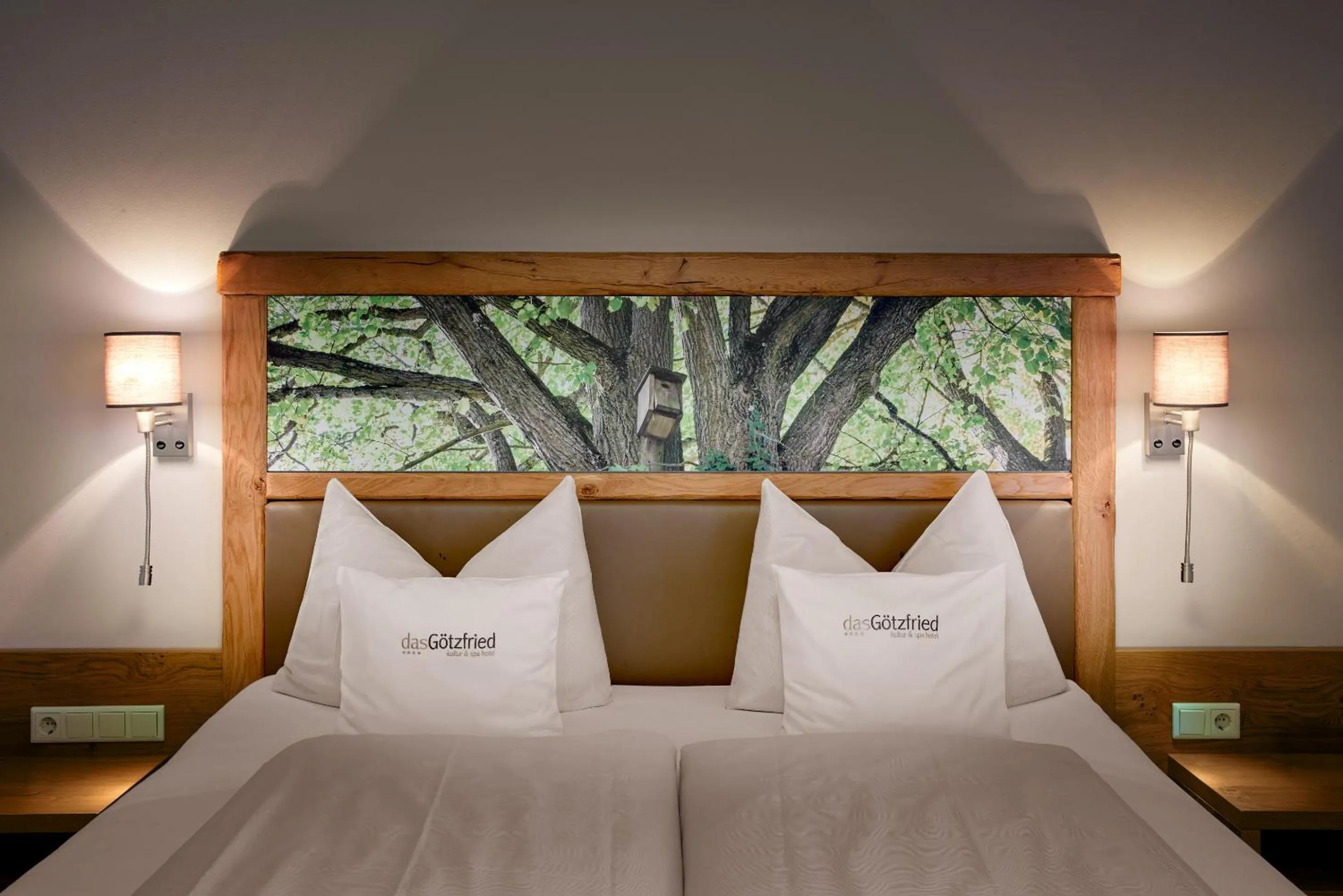 Bed in Garden & SPA Hotel Das Götzfried