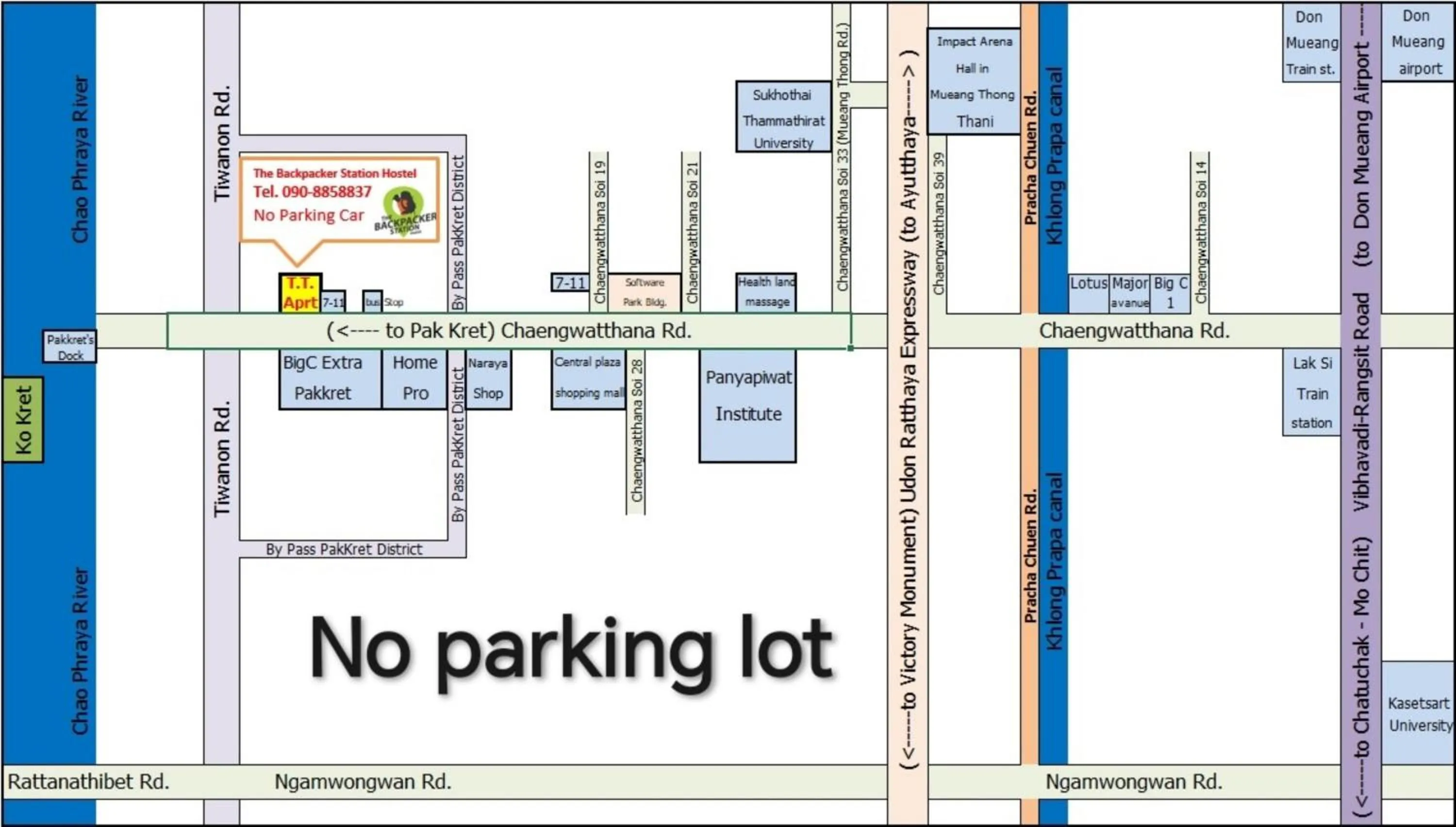 Property building in The Backpacker stn