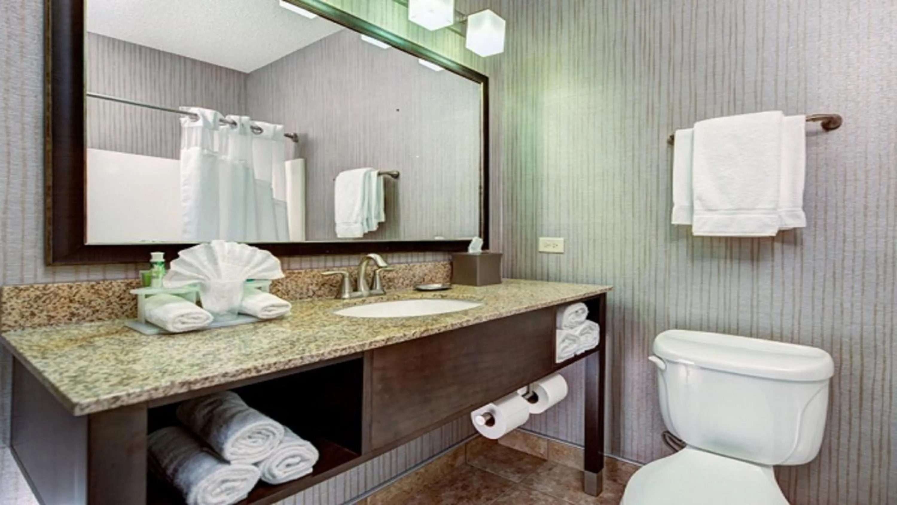 Bathroom in Holiday Inn Express & Suites Chicago-Deerfield Lincolnshire by IHG