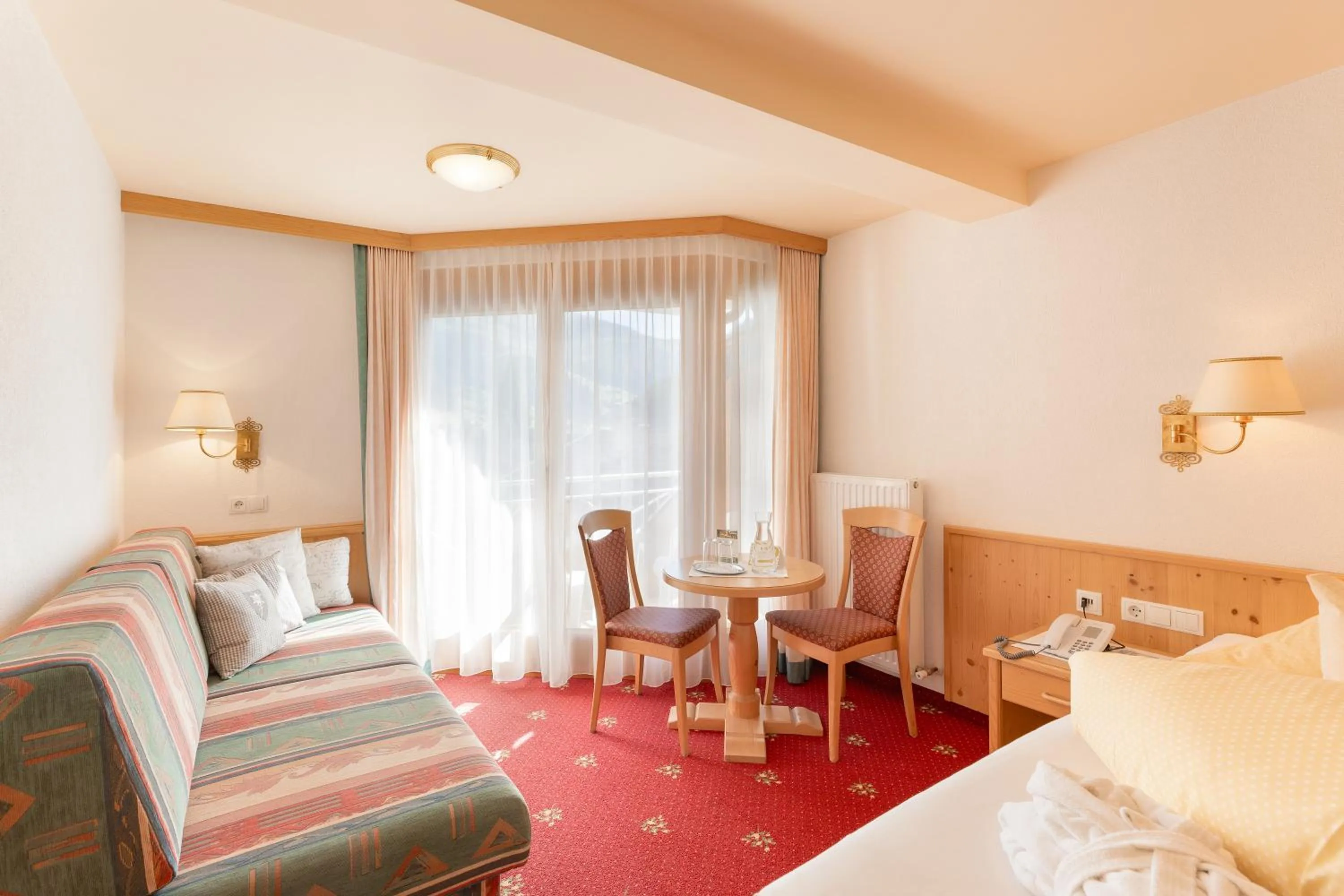 Bed in Hotel Pinzger Tux