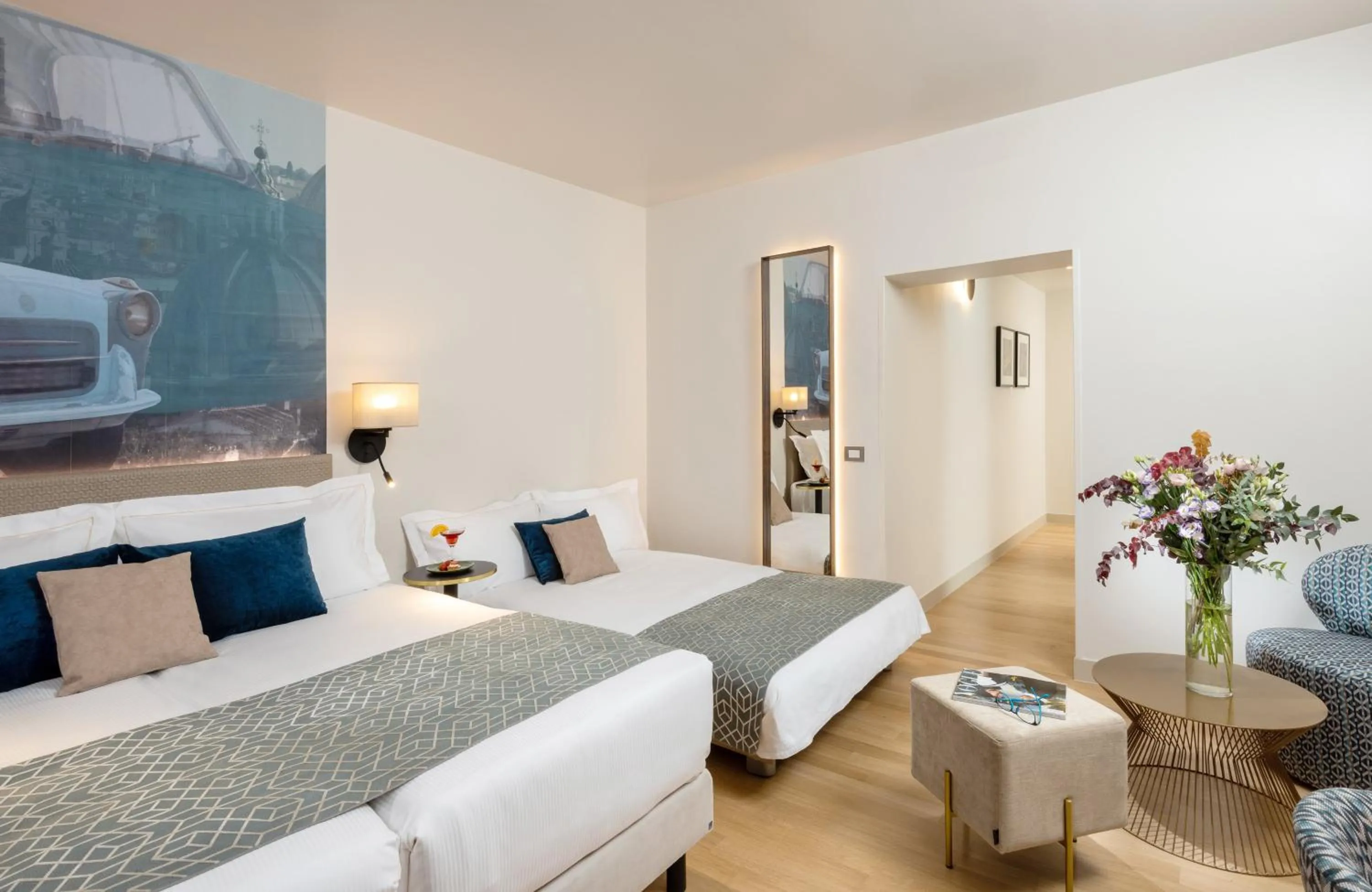 Photo of the whole room, Bed in Leonardo Boutique Hotel Rome Termini