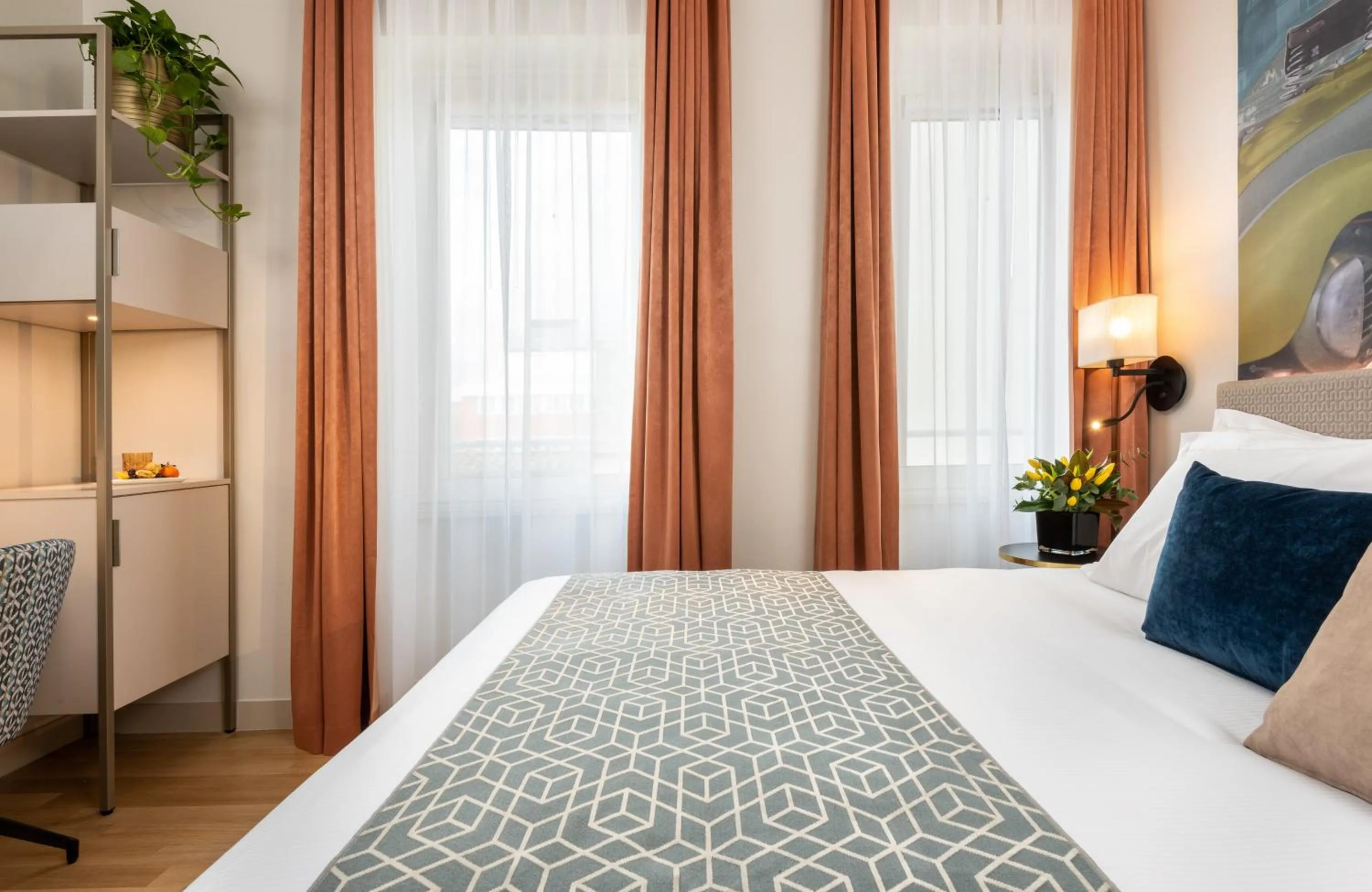 Photo of the whole room, Bed in Leonardo Boutique Hotel Rome Termini
