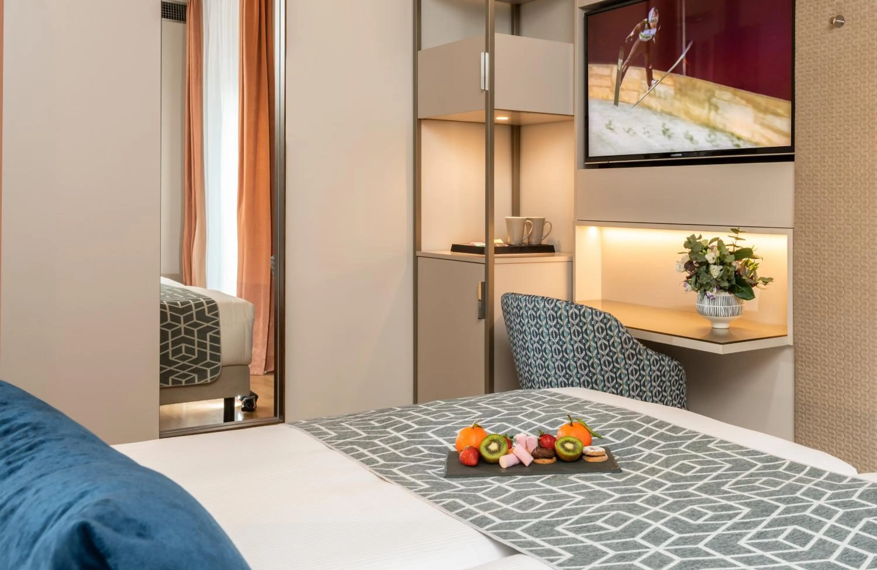 Photo of the whole room, Bed in Leonardo Boutique Hotel Rome Termini