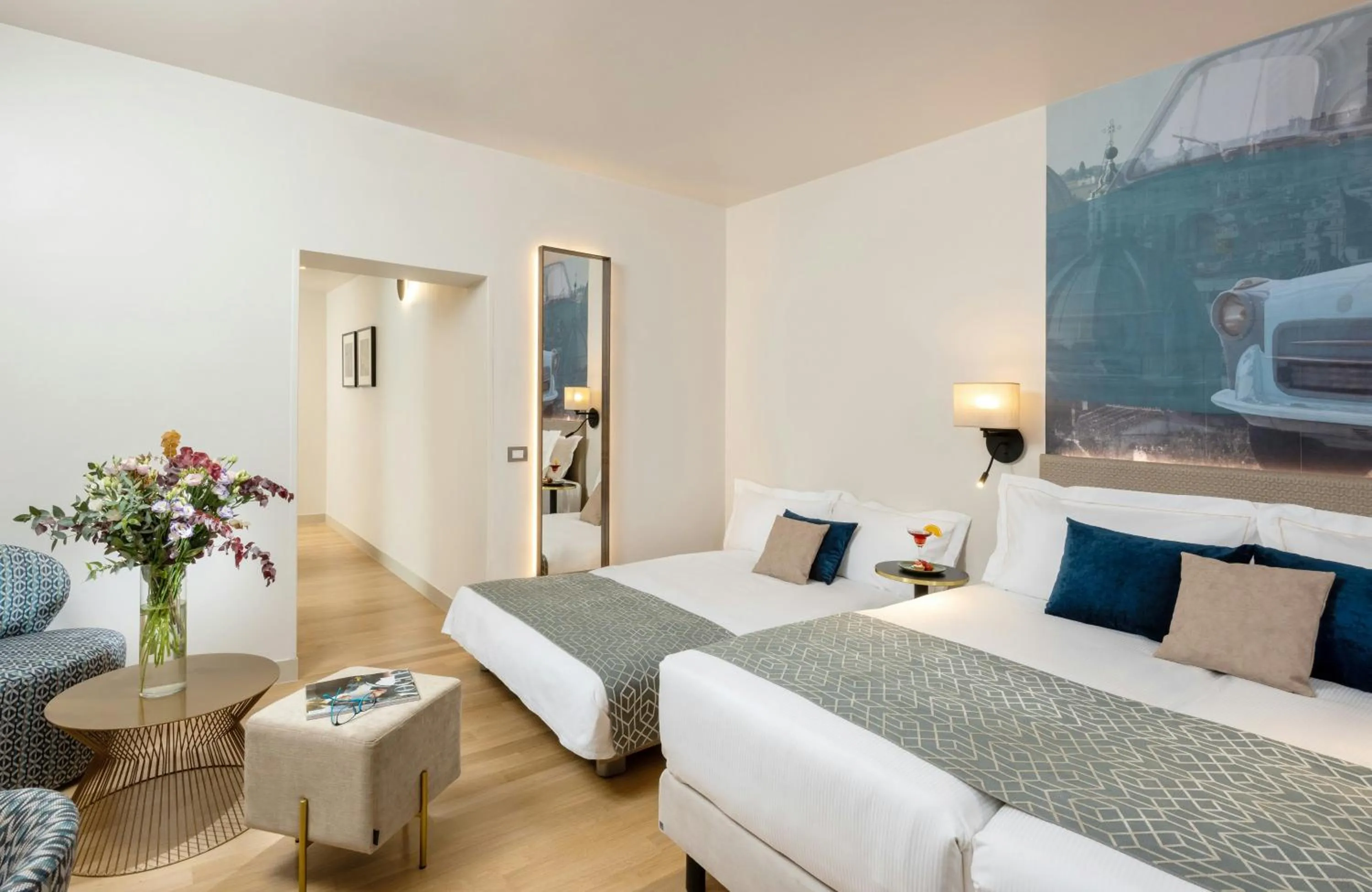 Photo of the whole room, Bed in Leonardo Boutique Hotel Rome Termini