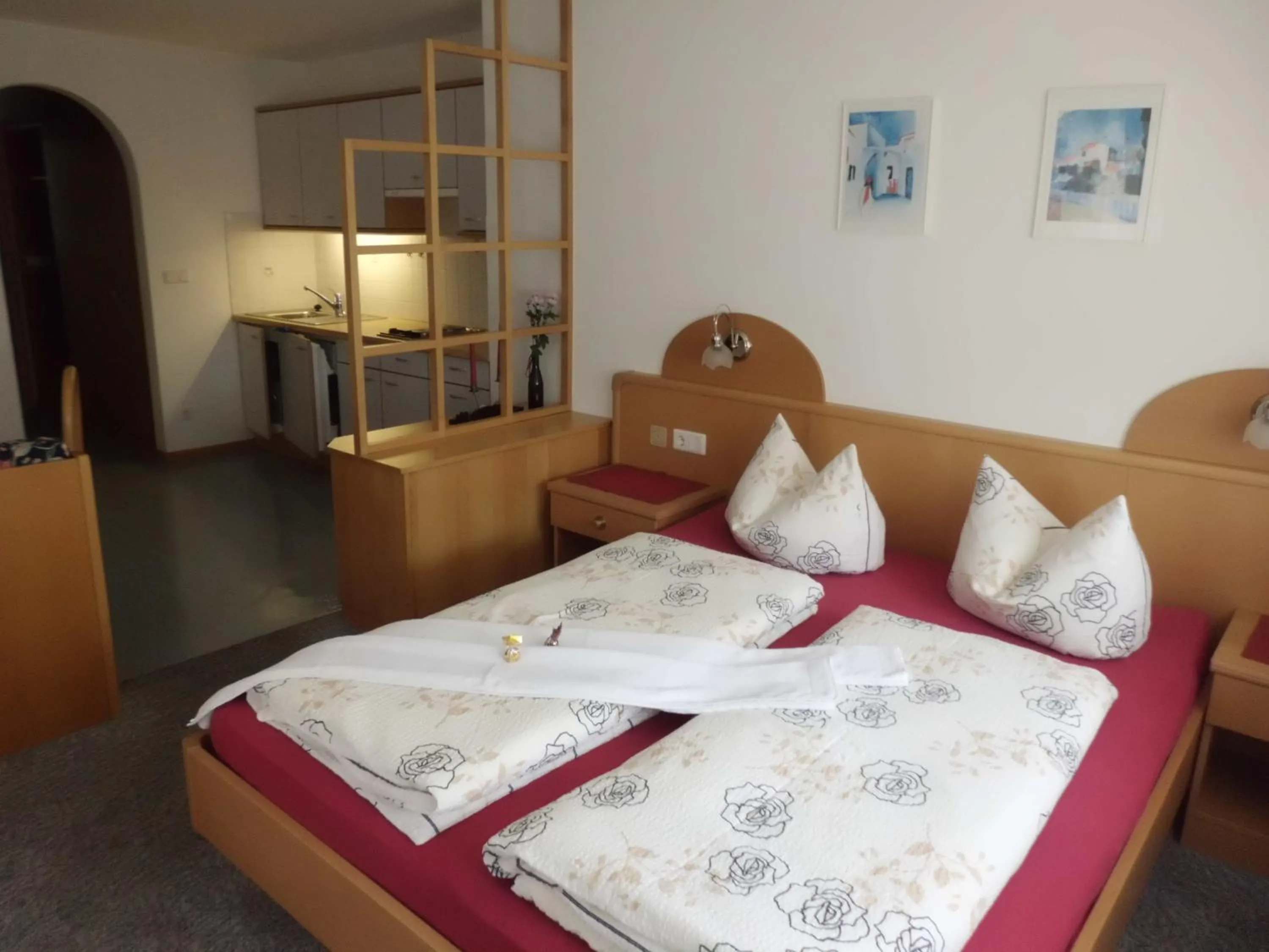 Balcony/Terrace, Bed in Appartement Thanei