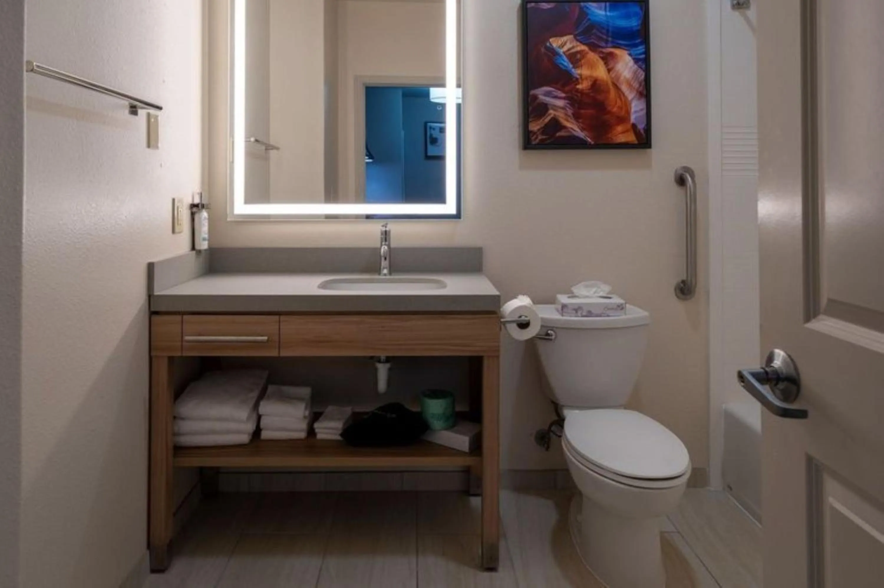 Bathroom in Candlewood Suites Baytown by IHG