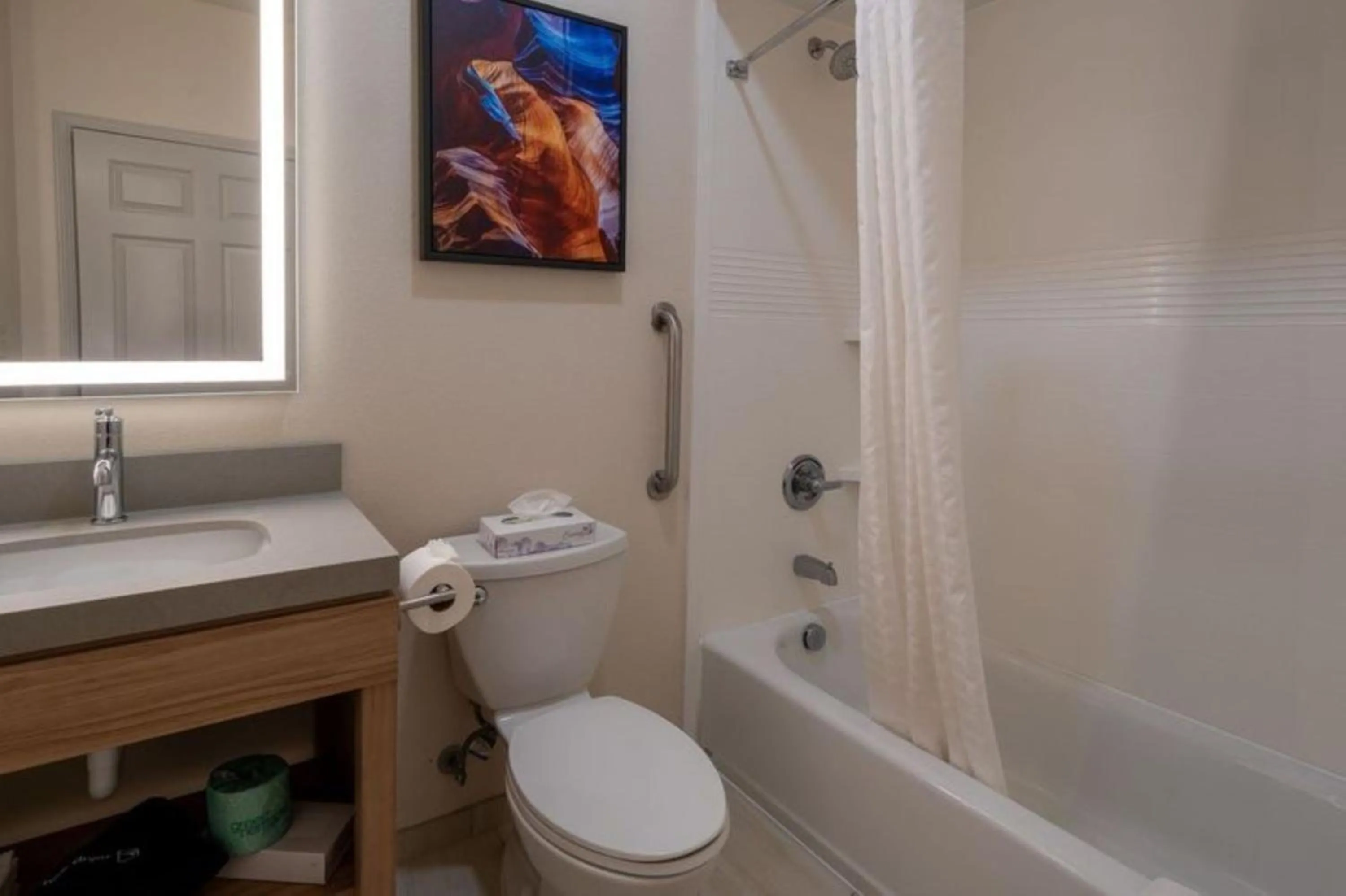 Bathroom in Candlewood Suites Baytown by IHG