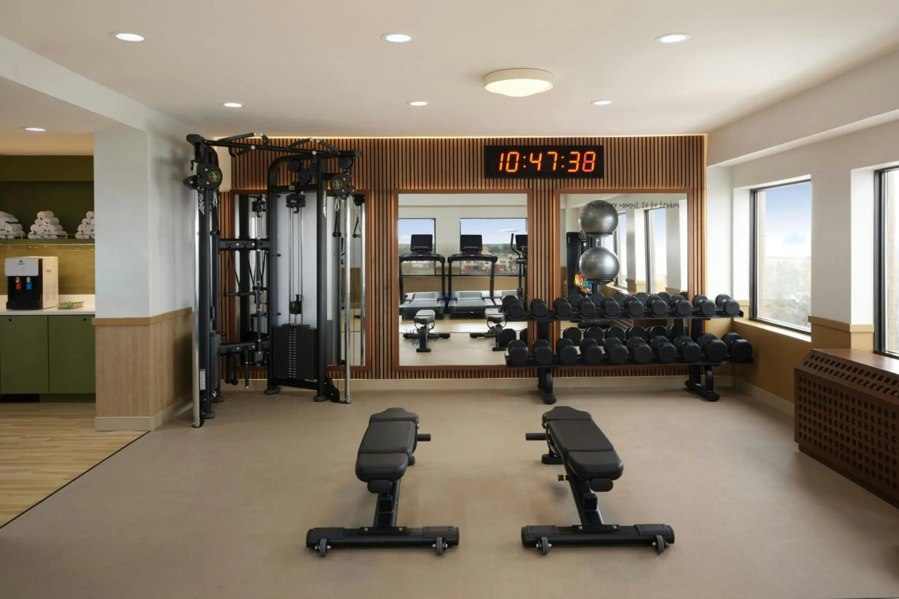 Fitness centre/facilities in The Mecklen Hotel, a Tribute Portfolio Hotel
