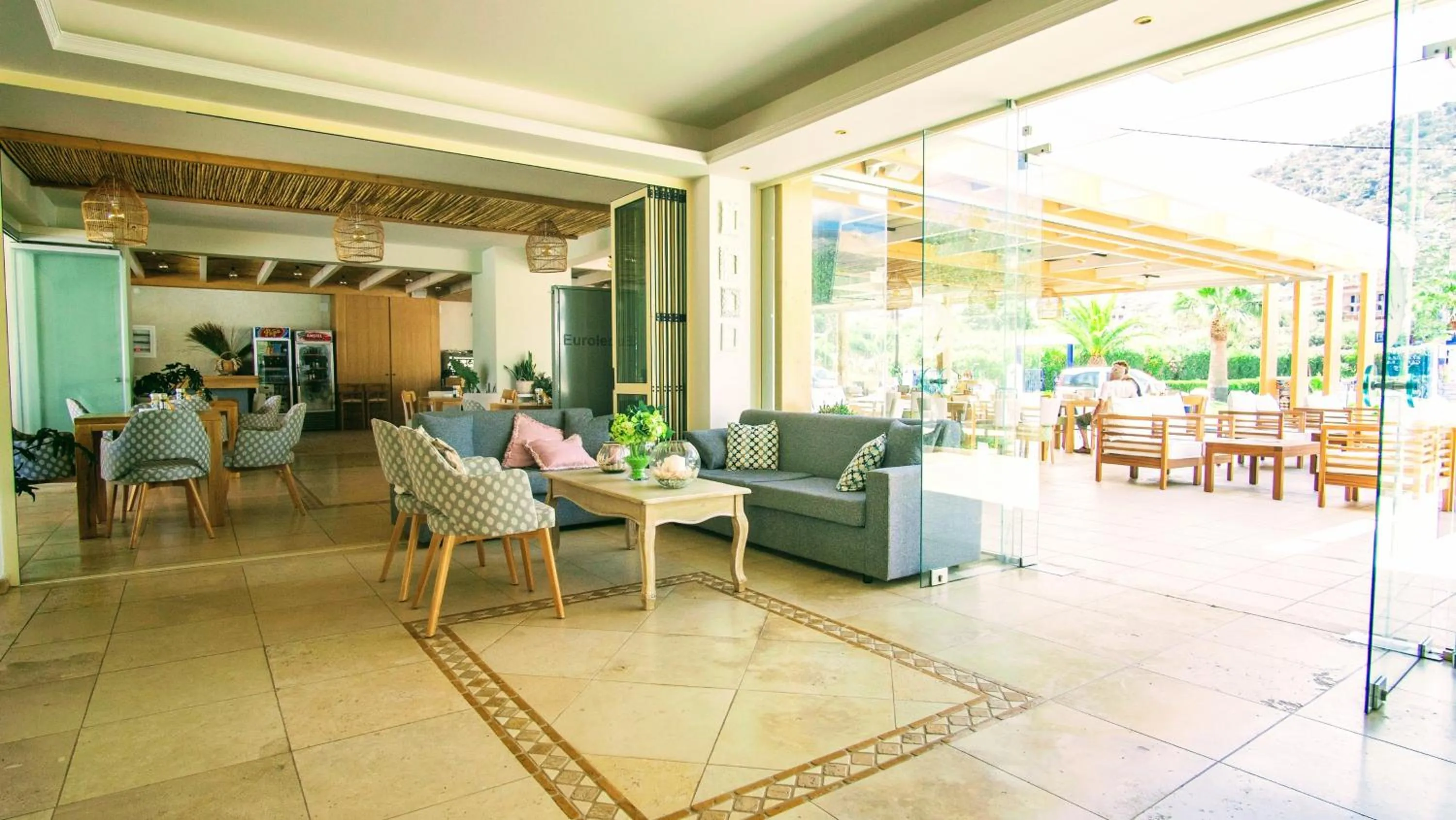 Lobby or reception in Pela Sofia