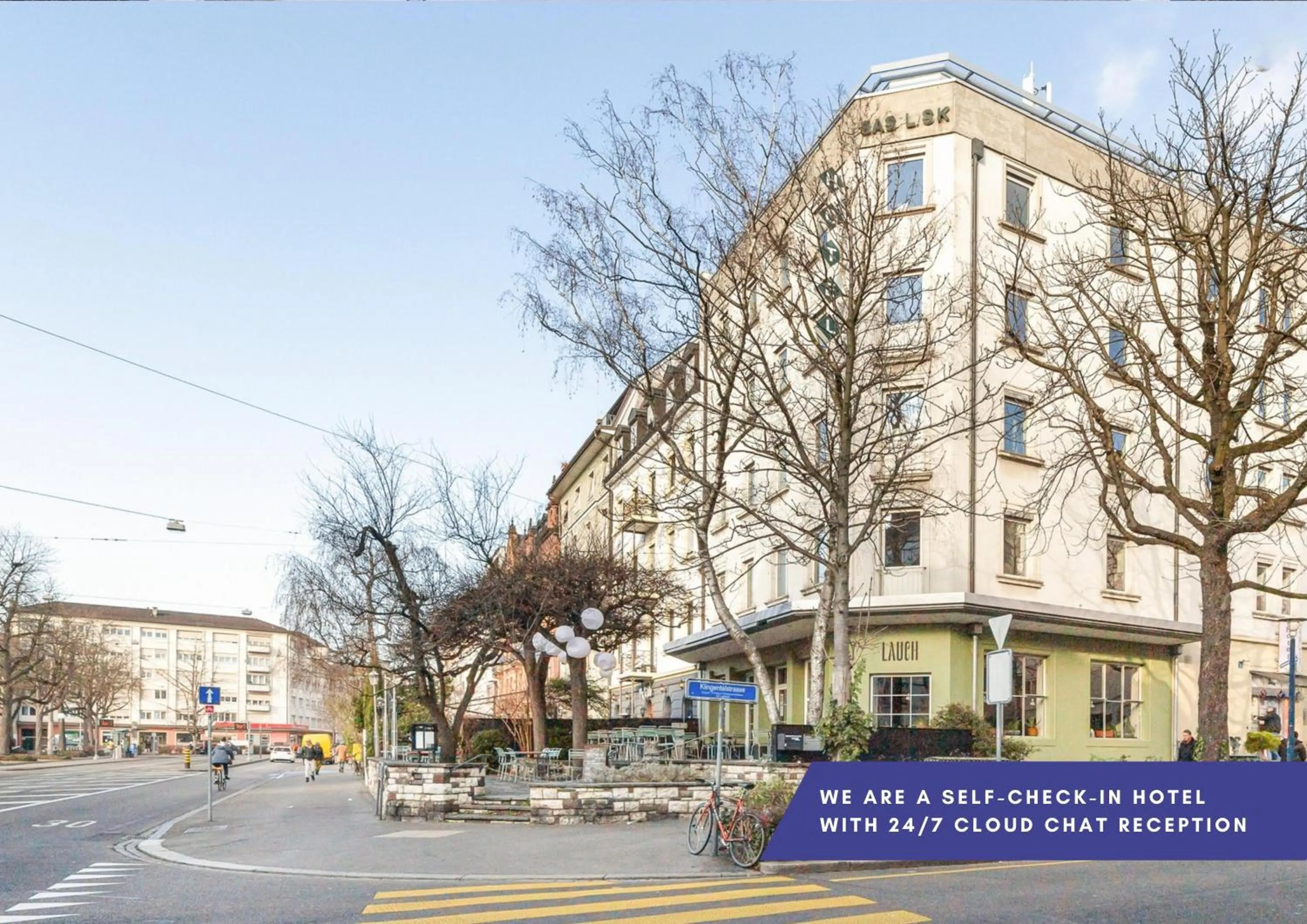 Property building in Becozy Self Check-in Pop-Up Hotel Basel