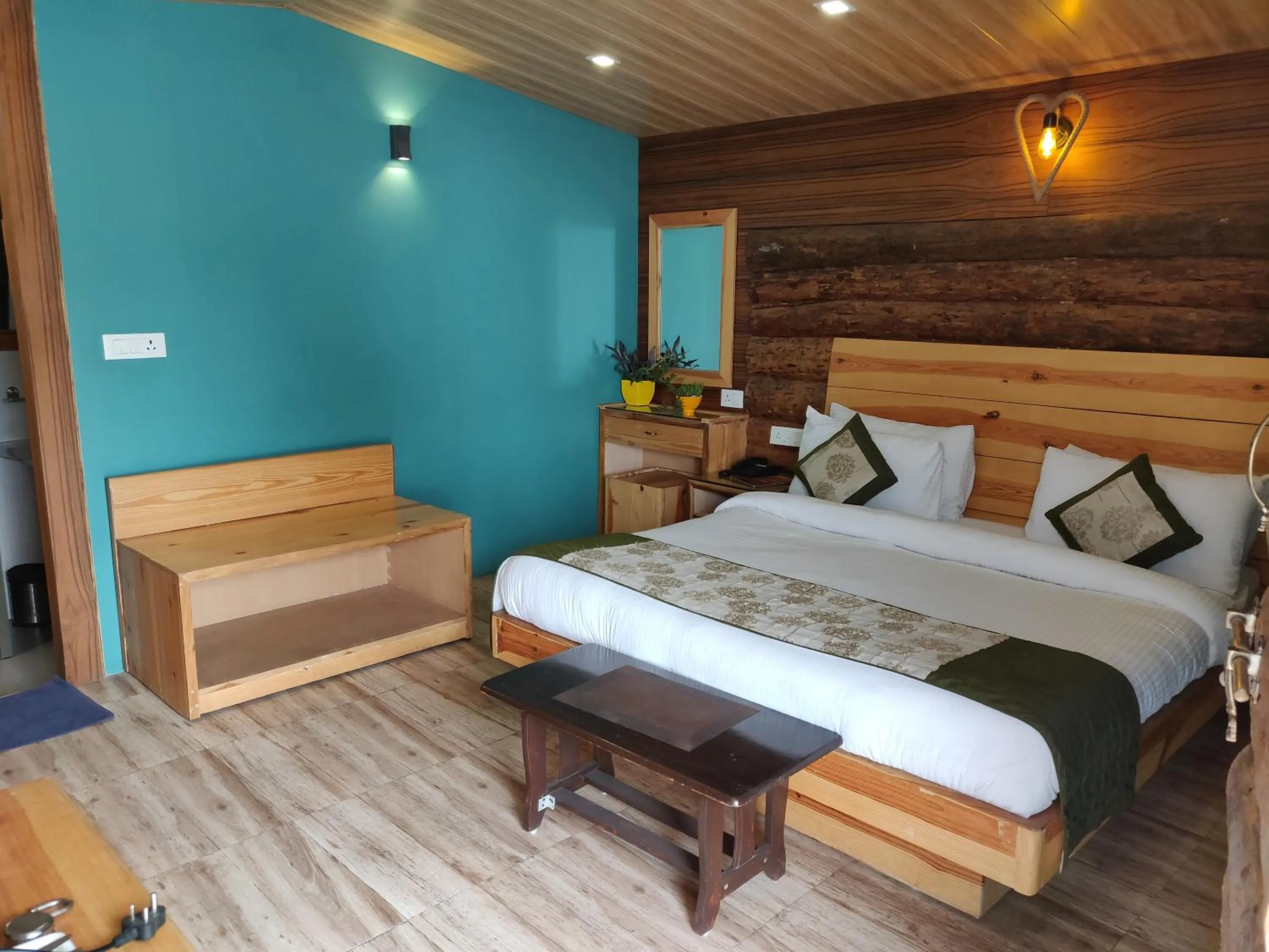 Bed in Jharipani Castle