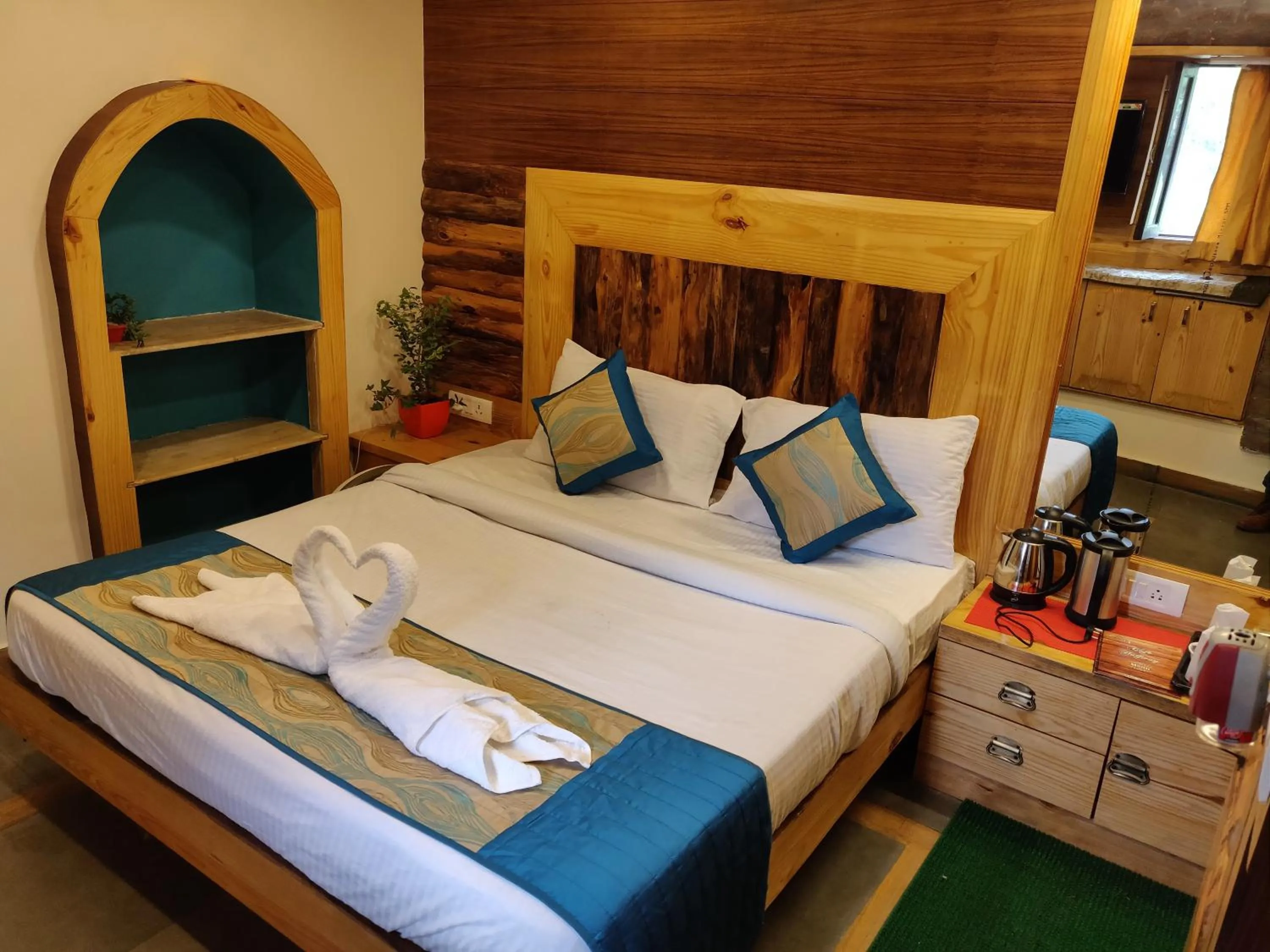 Bed in Jharipani Castle