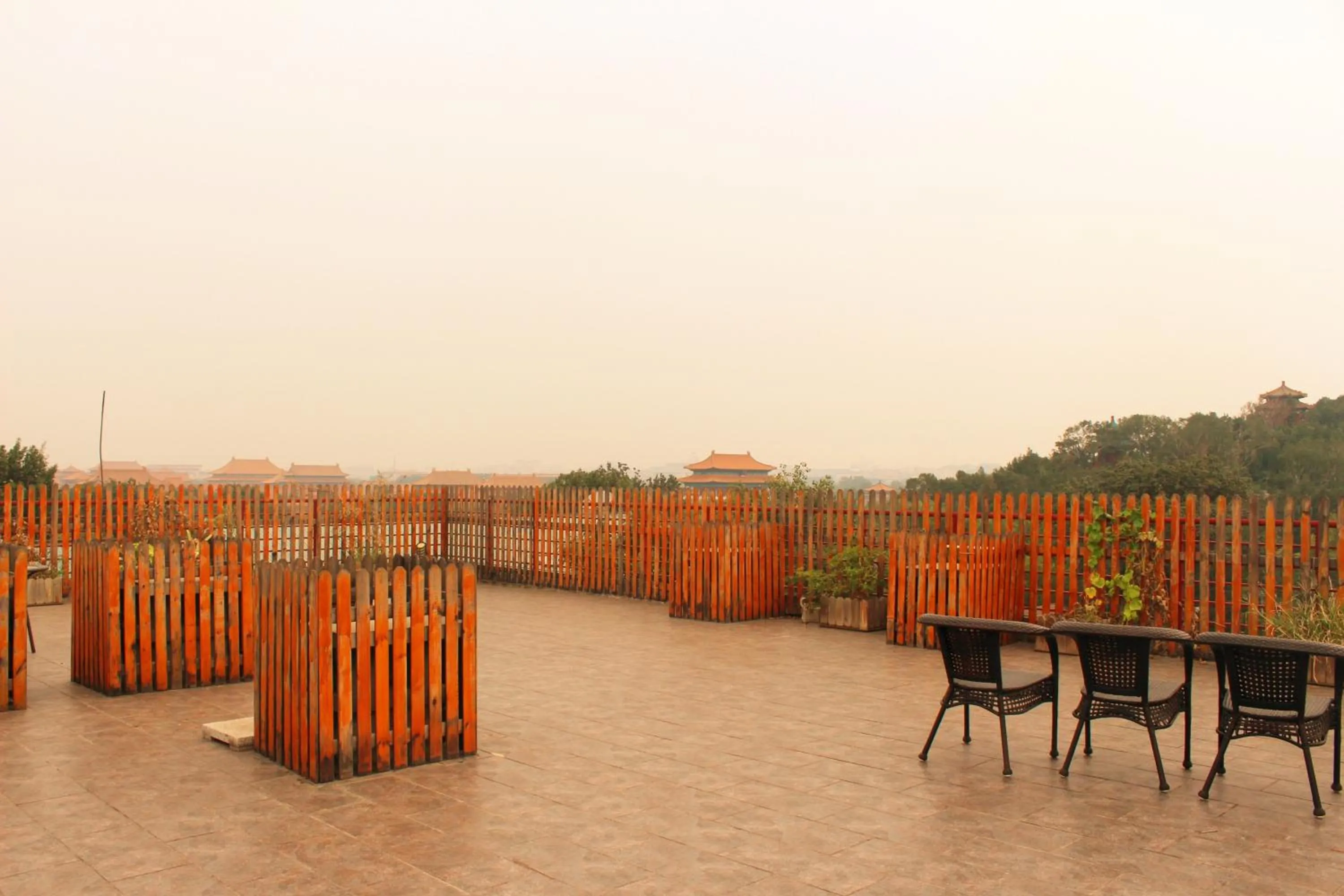 Patio in King Parkview Hotel