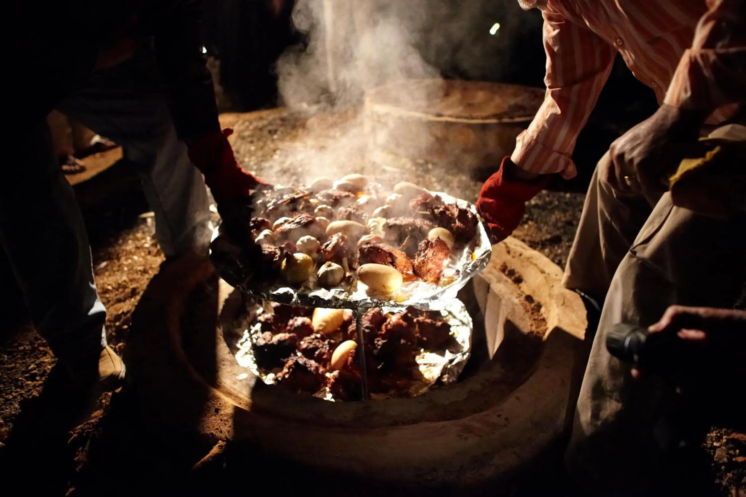 Dinner in Ma'in Hot Springs