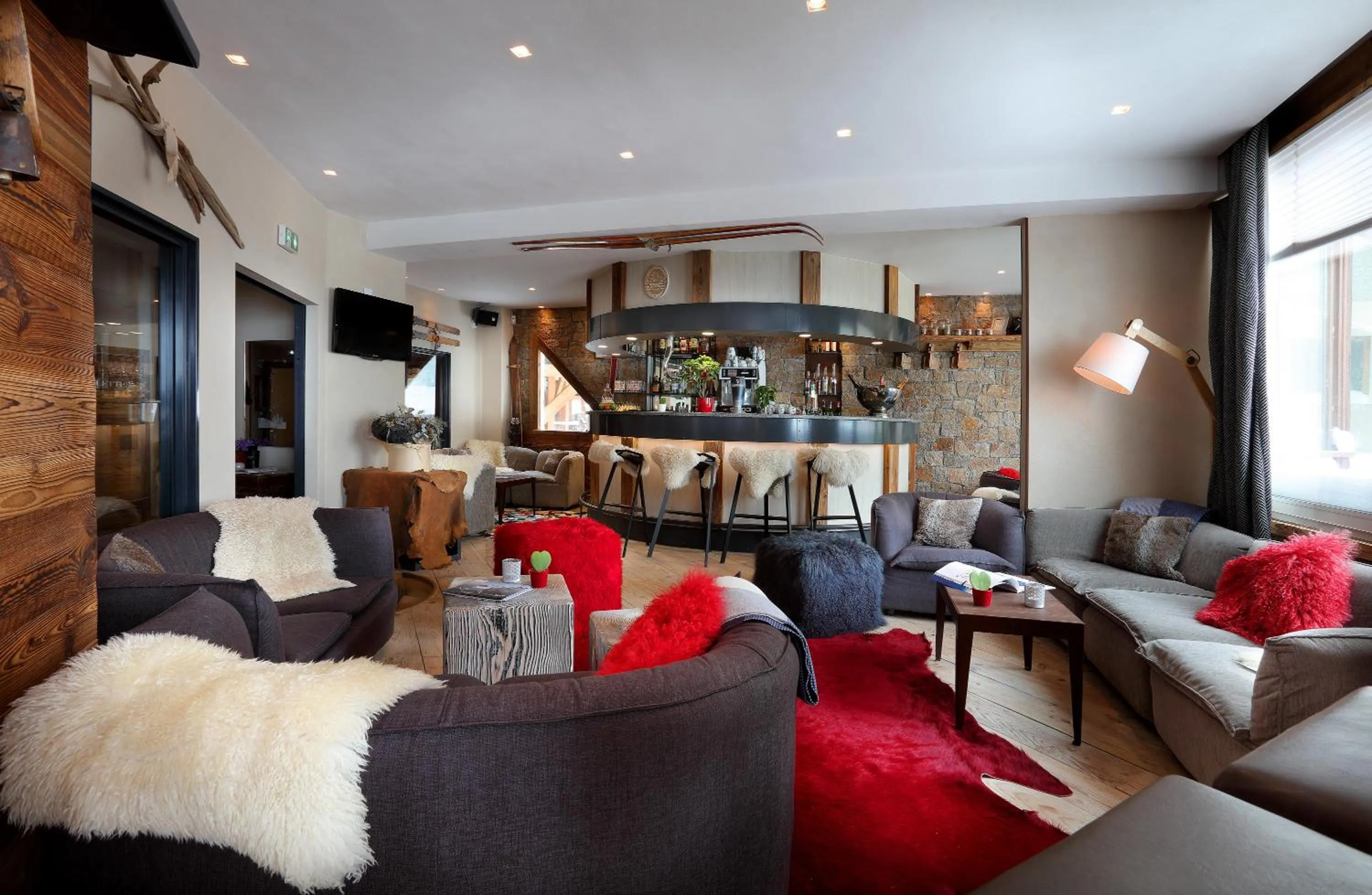 Lounge or bar in Hotel 3 Vallées Val Thorens
