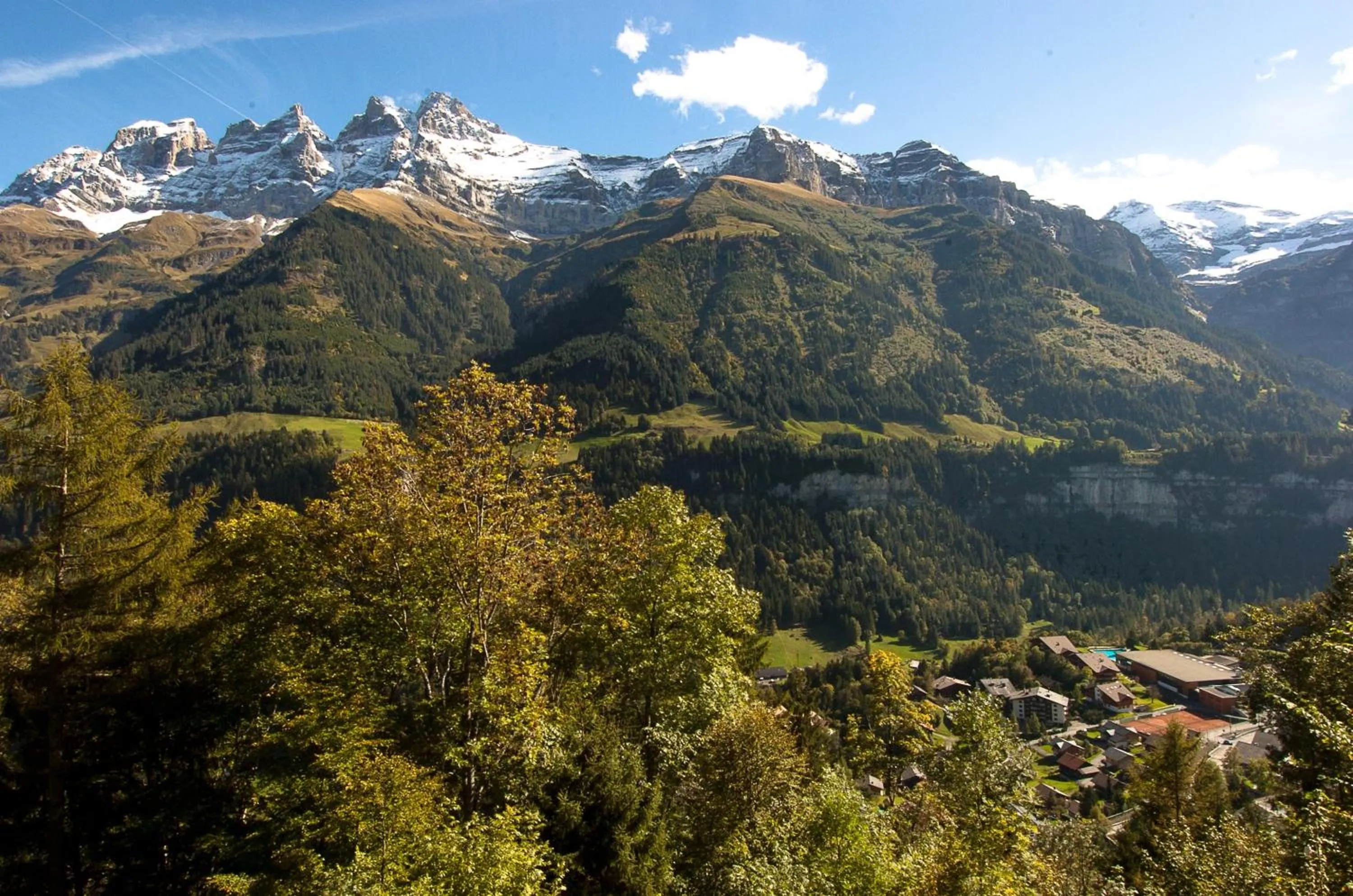 Bird's eye view in Palladium de Champéry