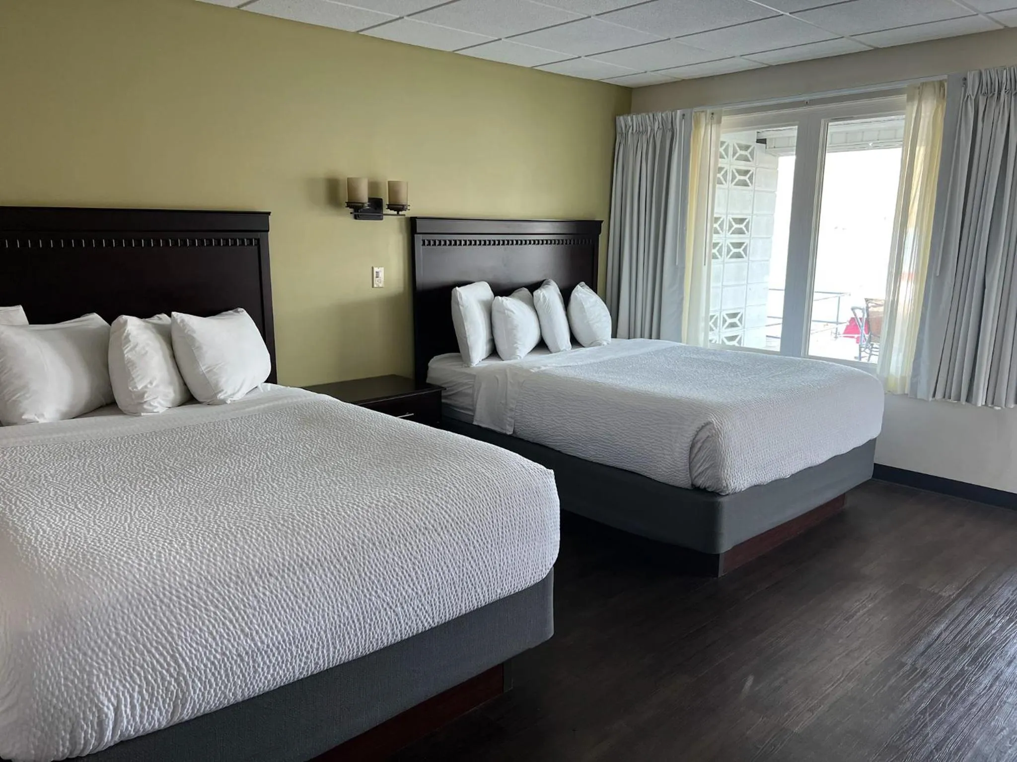 Bed in Georgian Lakeside Resort