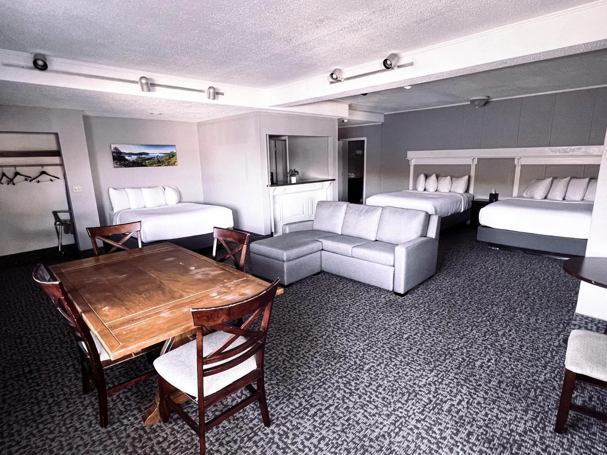 Bed in Georgian Lakeside Resort