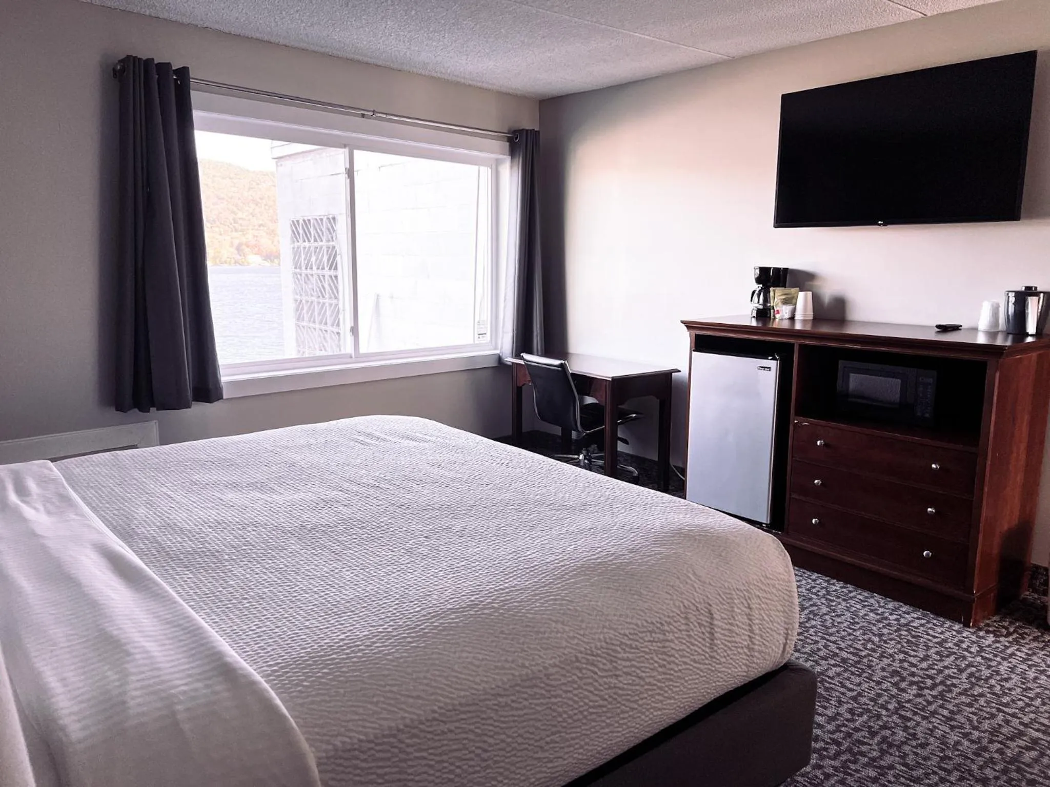 Bed in Georgian Lakeside Resort