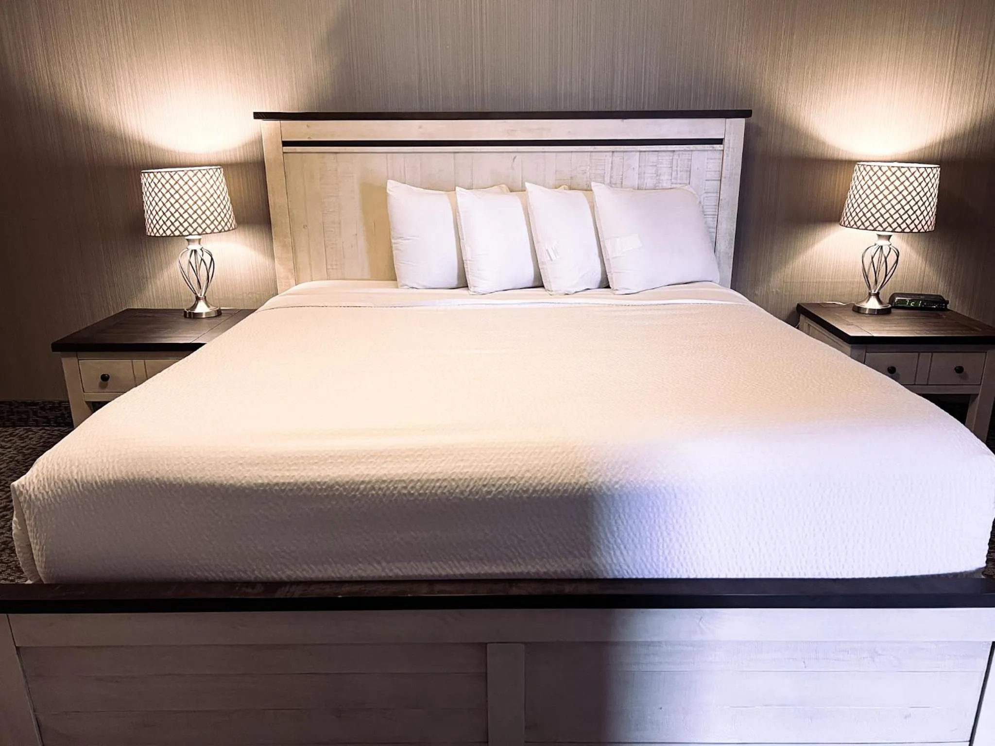 Bed in Georgian Lakeside Resort