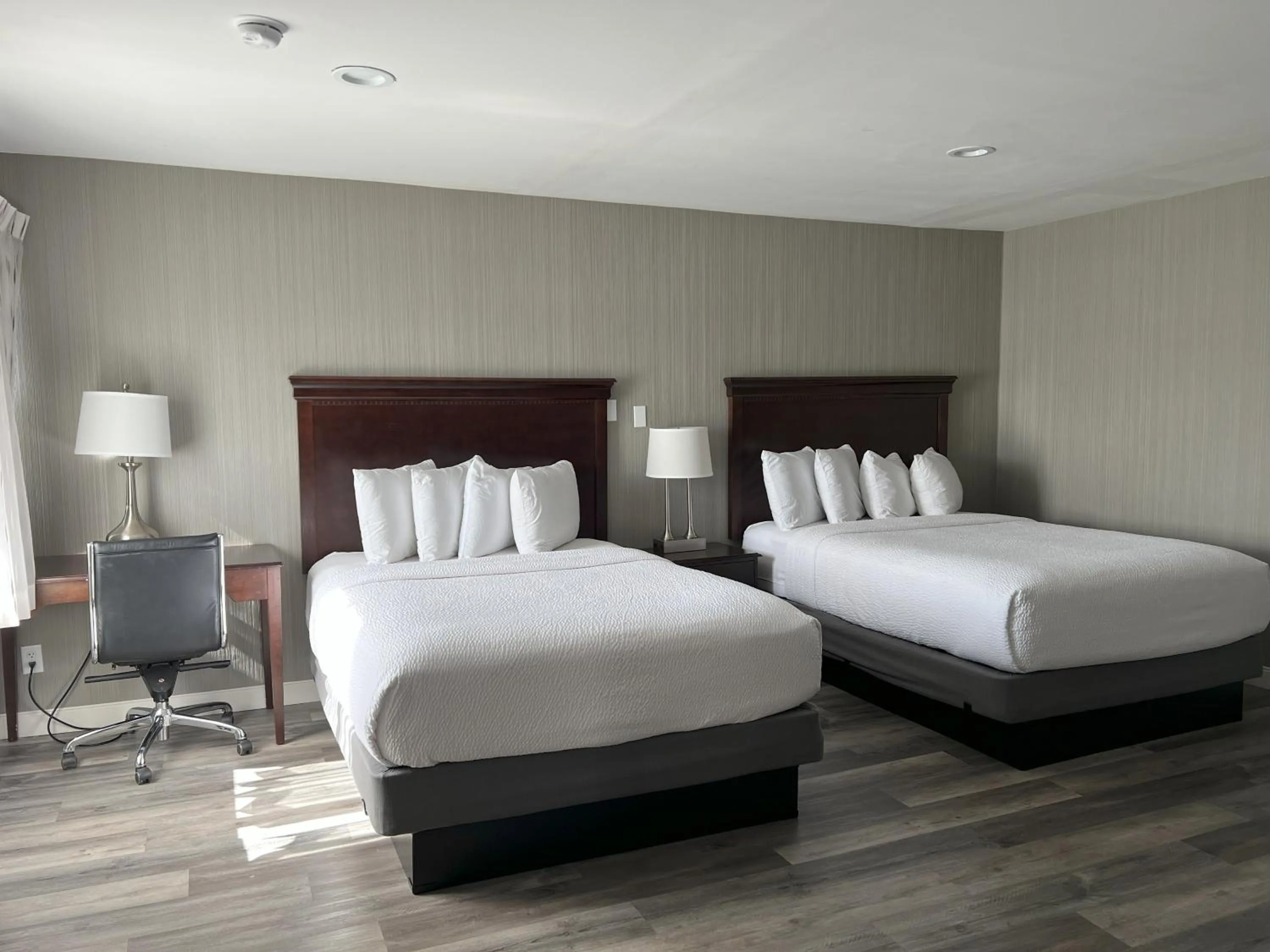 Bed in Georgian Lakeside Resort