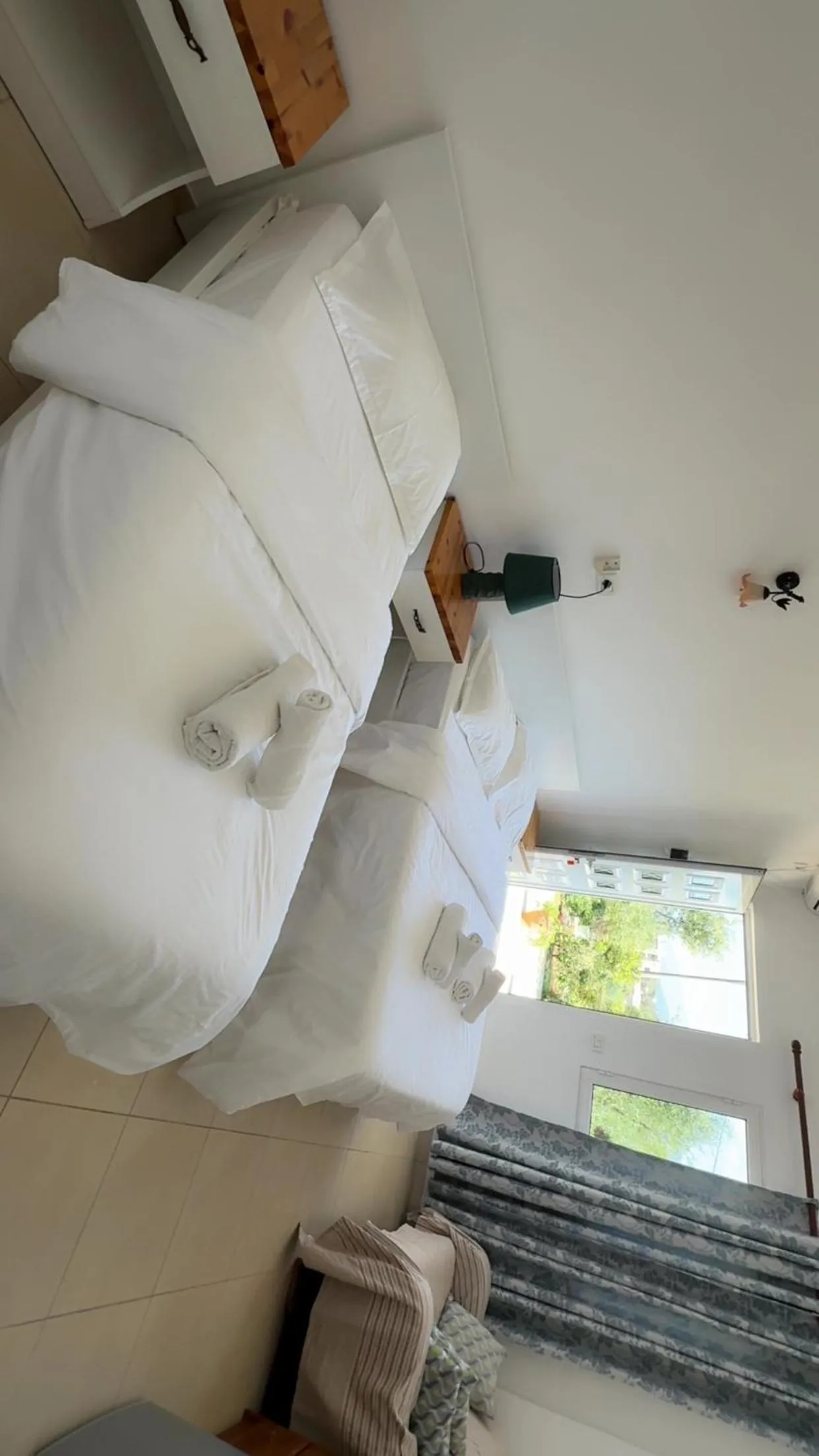 towels, Bed in Rida Village Ksamil Island