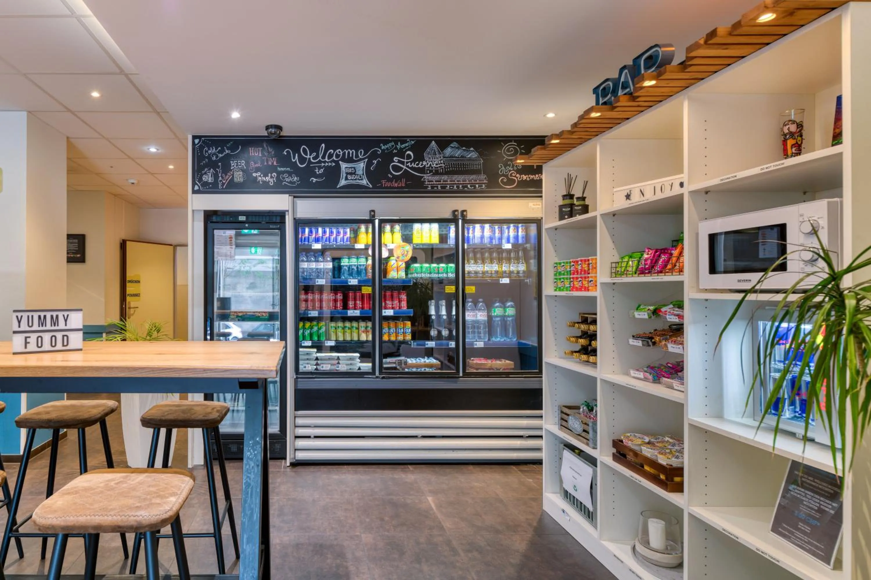 Food close-up in ibis budget Hotel Luzern City